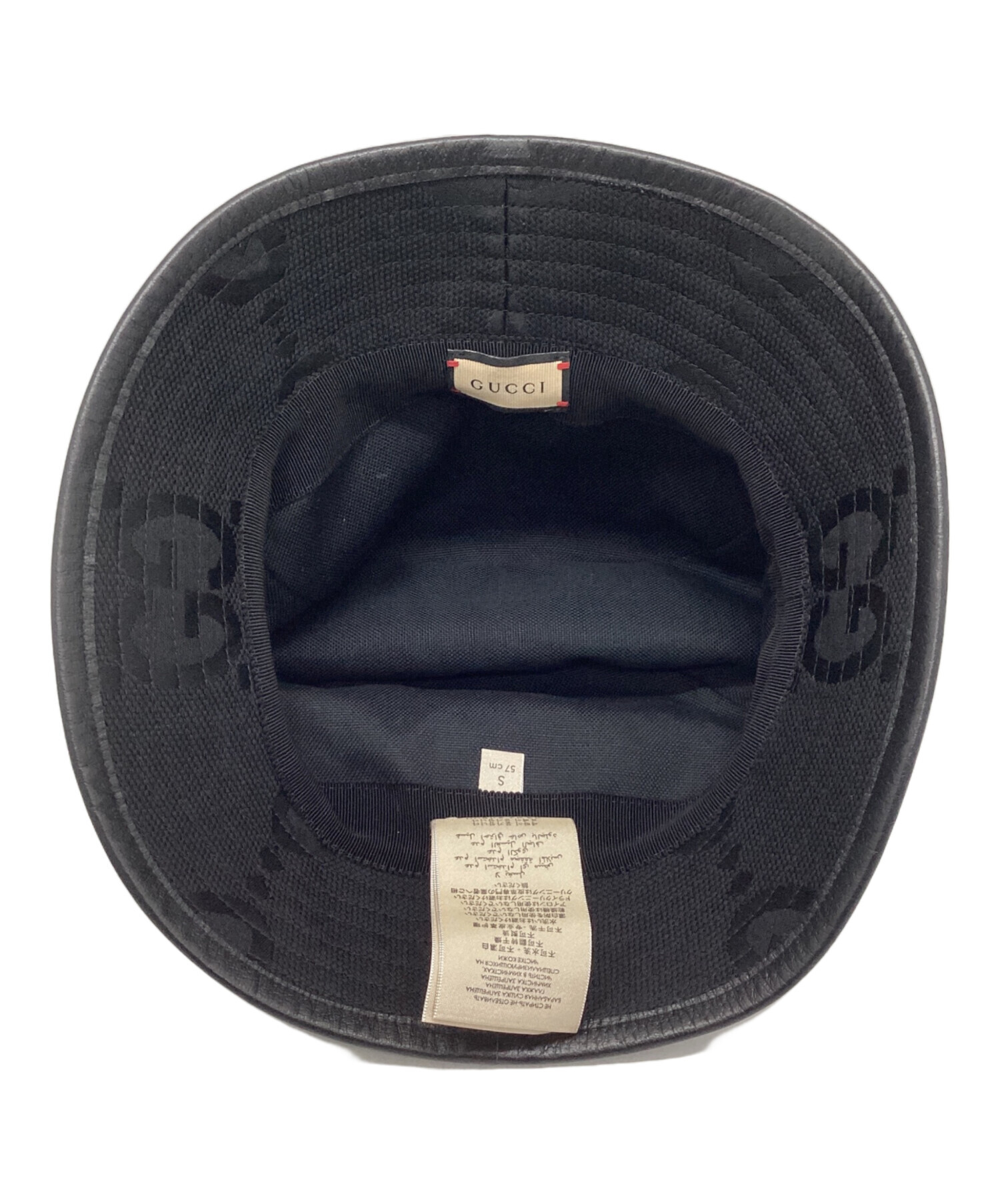 中古・古着通販】GUCCI (グッチ) バケットハット ブラック サイズ:S