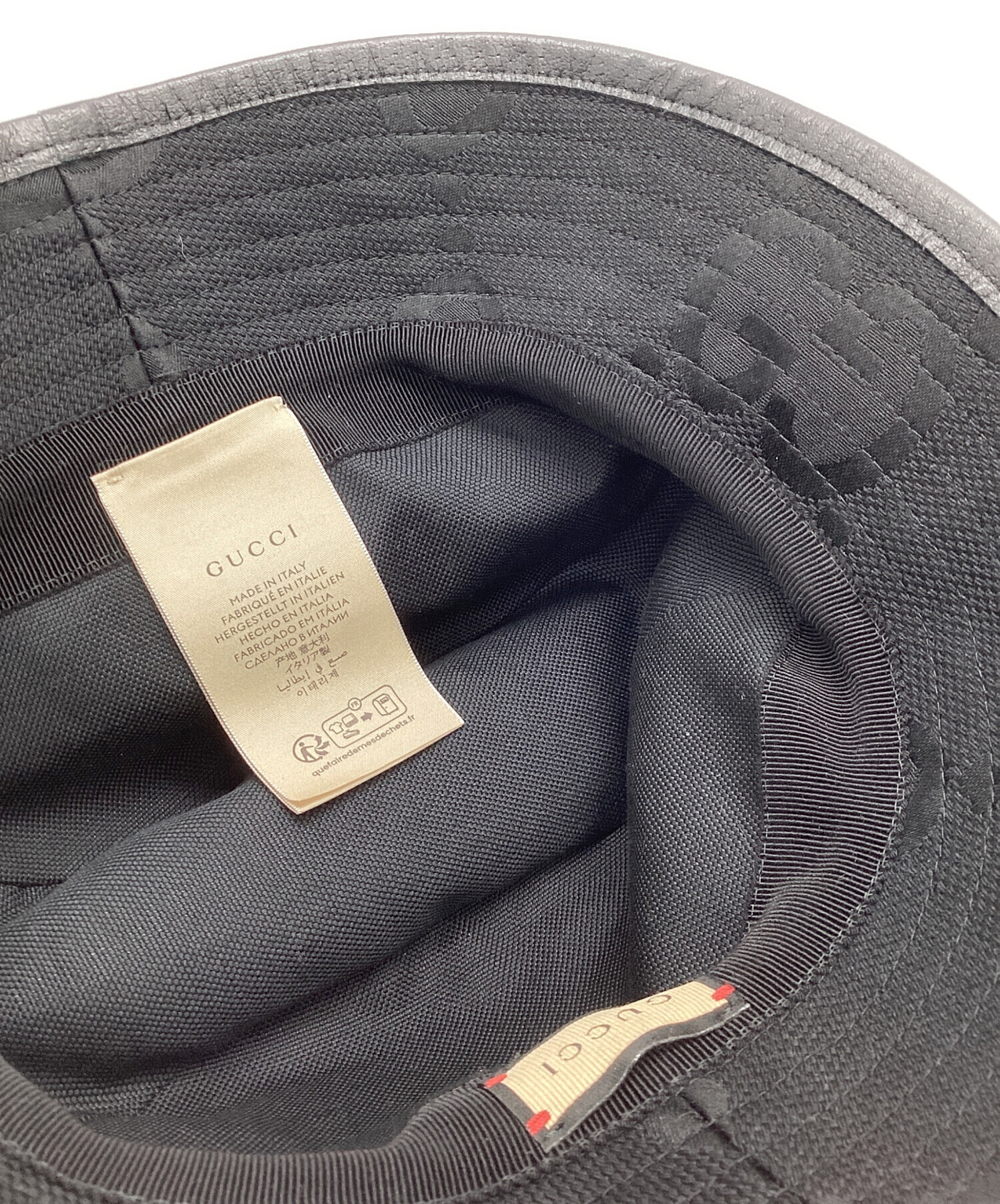 中古・古着通販】GUCCI (グッチ) バケットハット ブラック サイズ:S