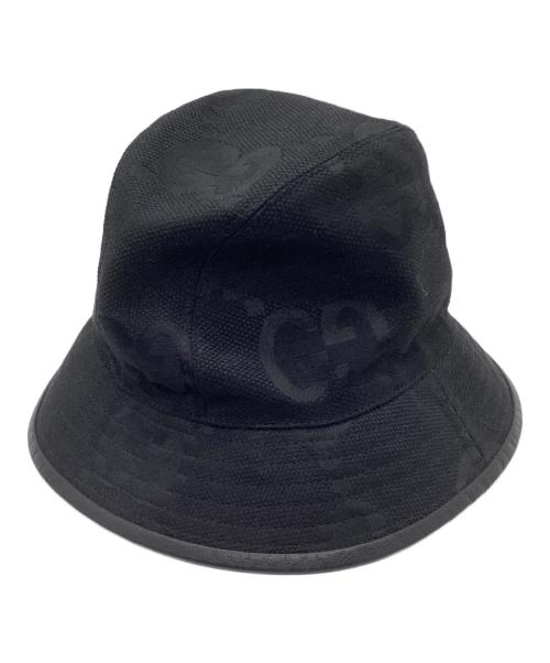 GUCCI バケットハット　黒　サイズXL 60cm 美品　本物 中古・古着通販】GUCCI (グッチ) バケットハット ブラック サイズ:S