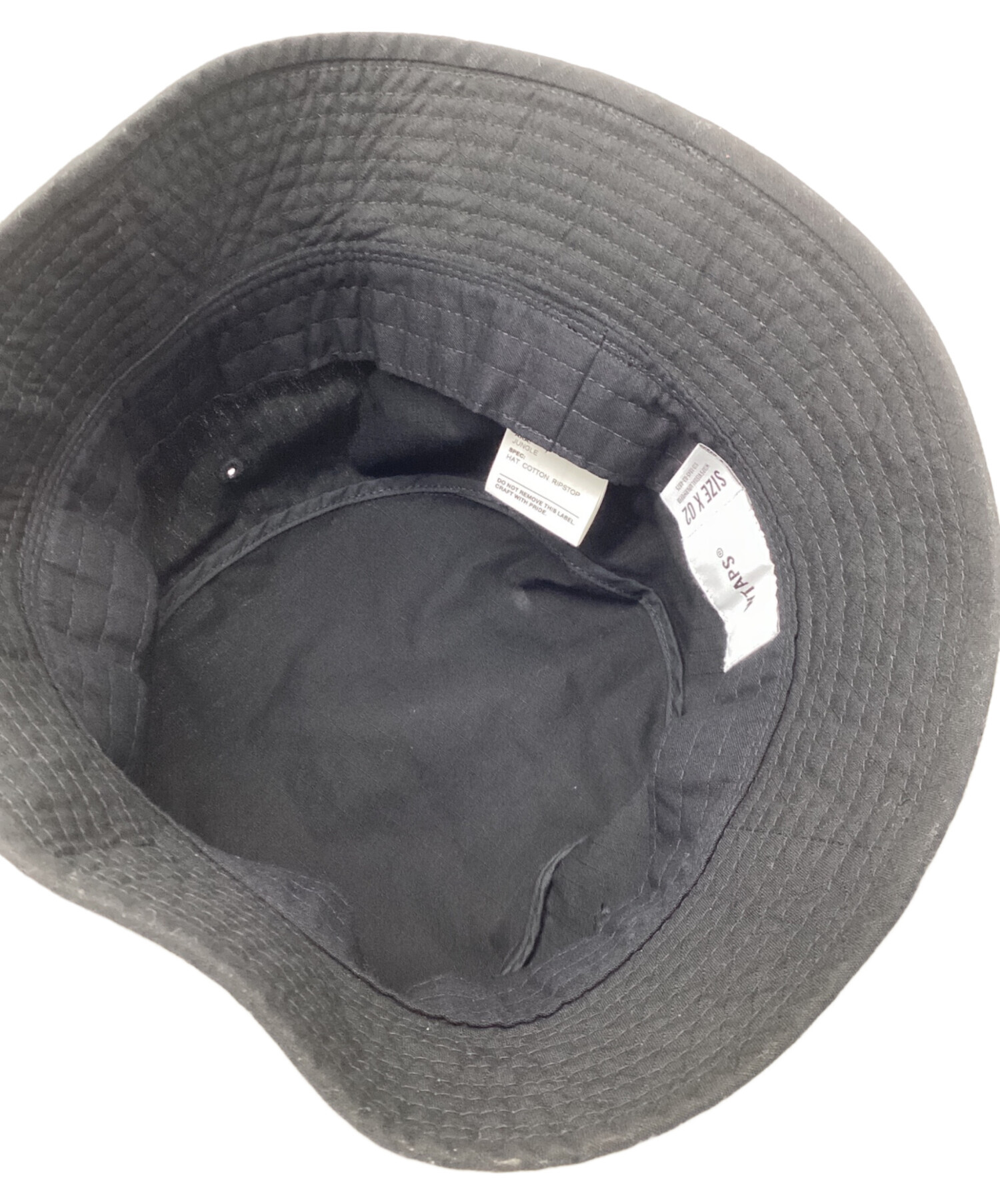 WTAPS バケットハット ブラックデニム　サイズ02 中古・古着通販】WTAPS (ダブルタップス) バケットハット ブラック