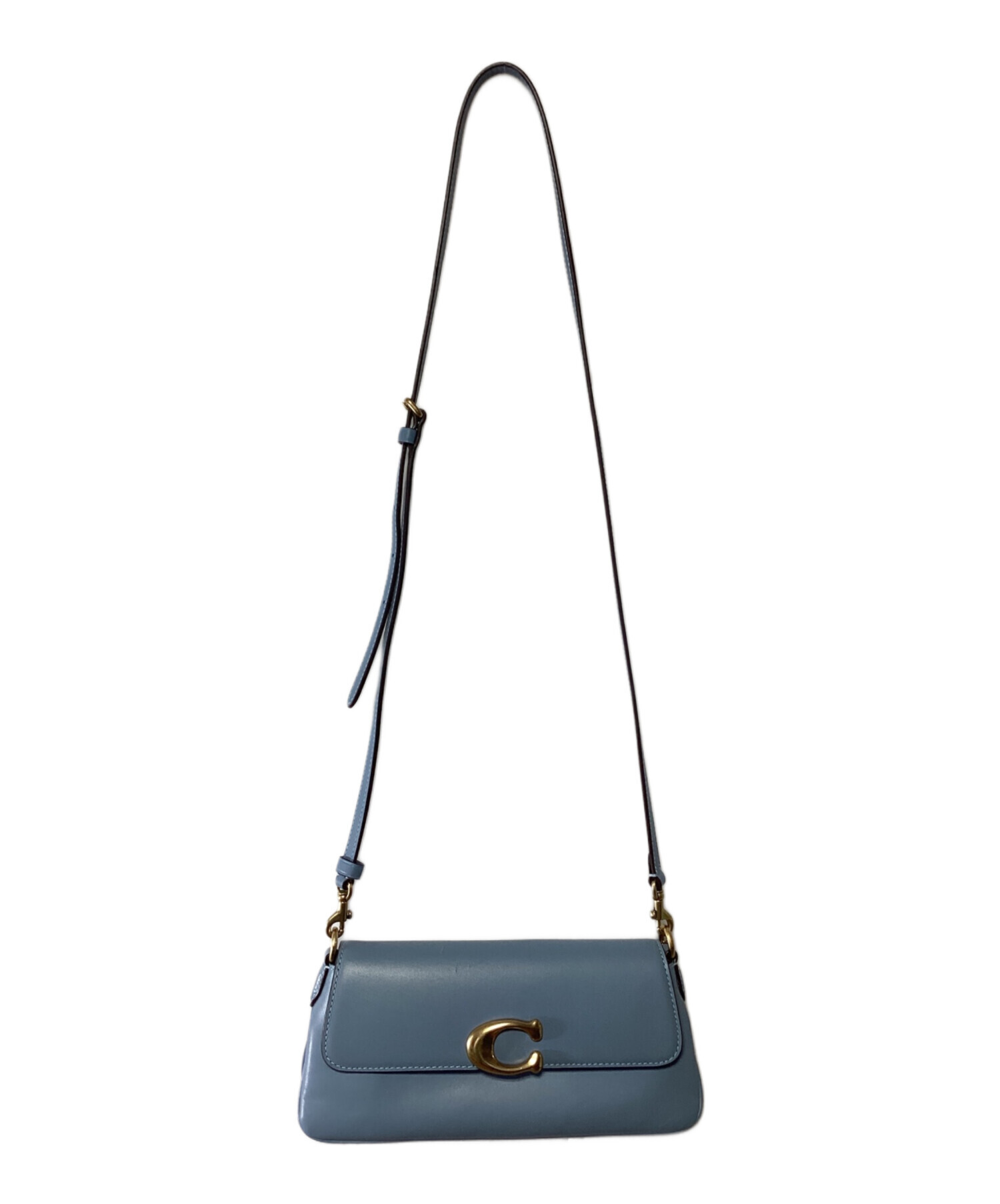 中古・古着通販】COACH (コーチ) 2WAYショルダーバッグ ブルー