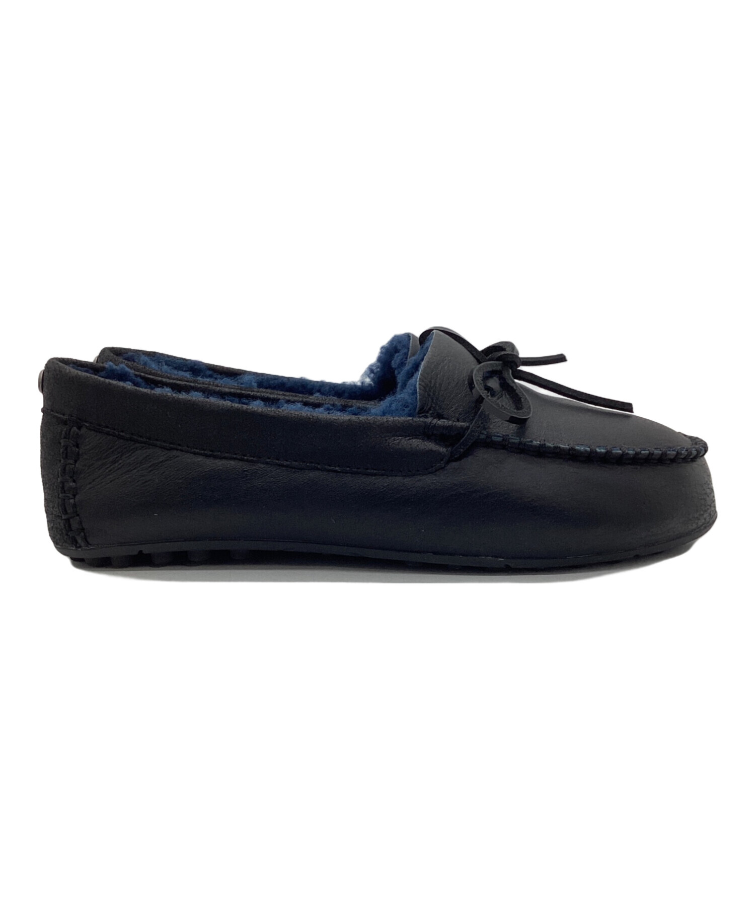 中古・古着通販】UGG (アグ) モカシンシューズ ブラック×ネイビー