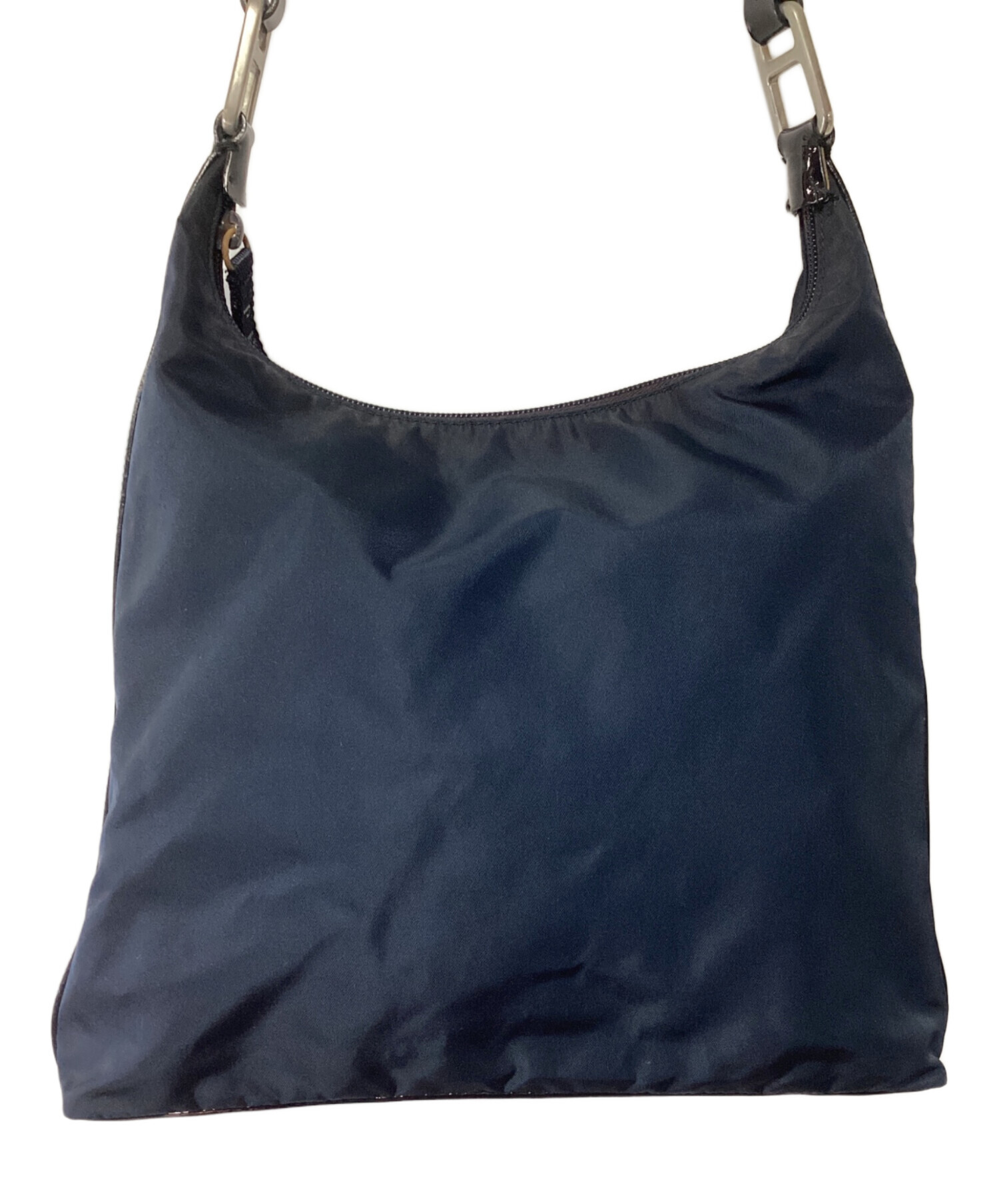 プラダ　バッグ　ショルダーバッグ　ネイビー　PRADA ナイロン 中古・古着通販】PRADA (プラダ) ナイロンショルダーバッグ ネイビー