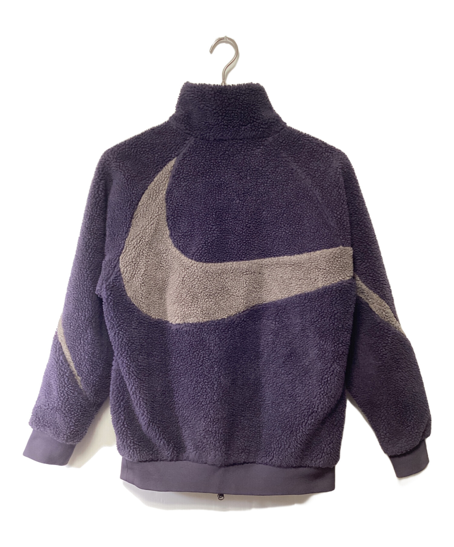 FLAX リネン100% 杢パープル ジップジャケット リトアニア製 古着 中古・古着通販】NIKE (ナイキ) ボアジャケット パープル×ベージュ