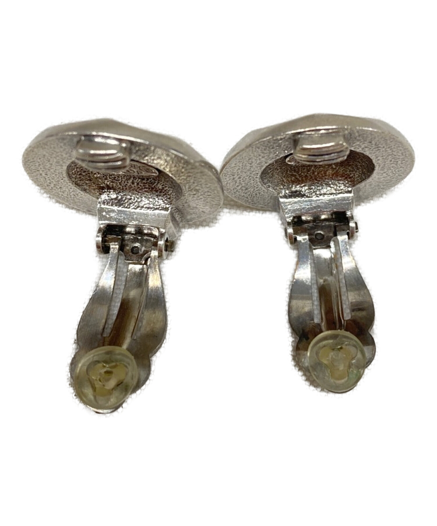 CHANEL ヴィンテージ　イヤリング CHANEL ヴィンテージ シャネル イヤリング スクエア クリア