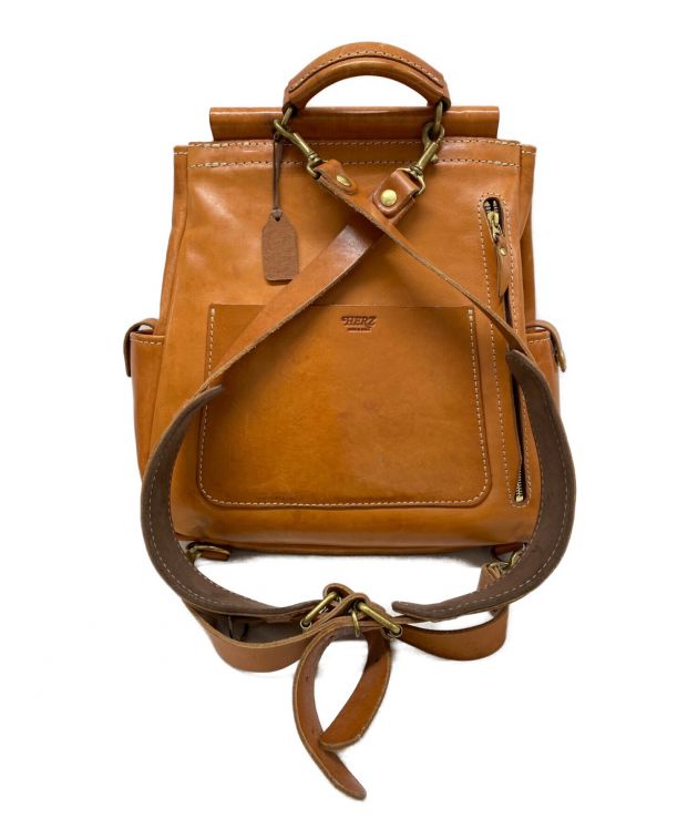 中古・古着通販】Herz (ヘルツ) レザーリュック ブラウン｜ブランド