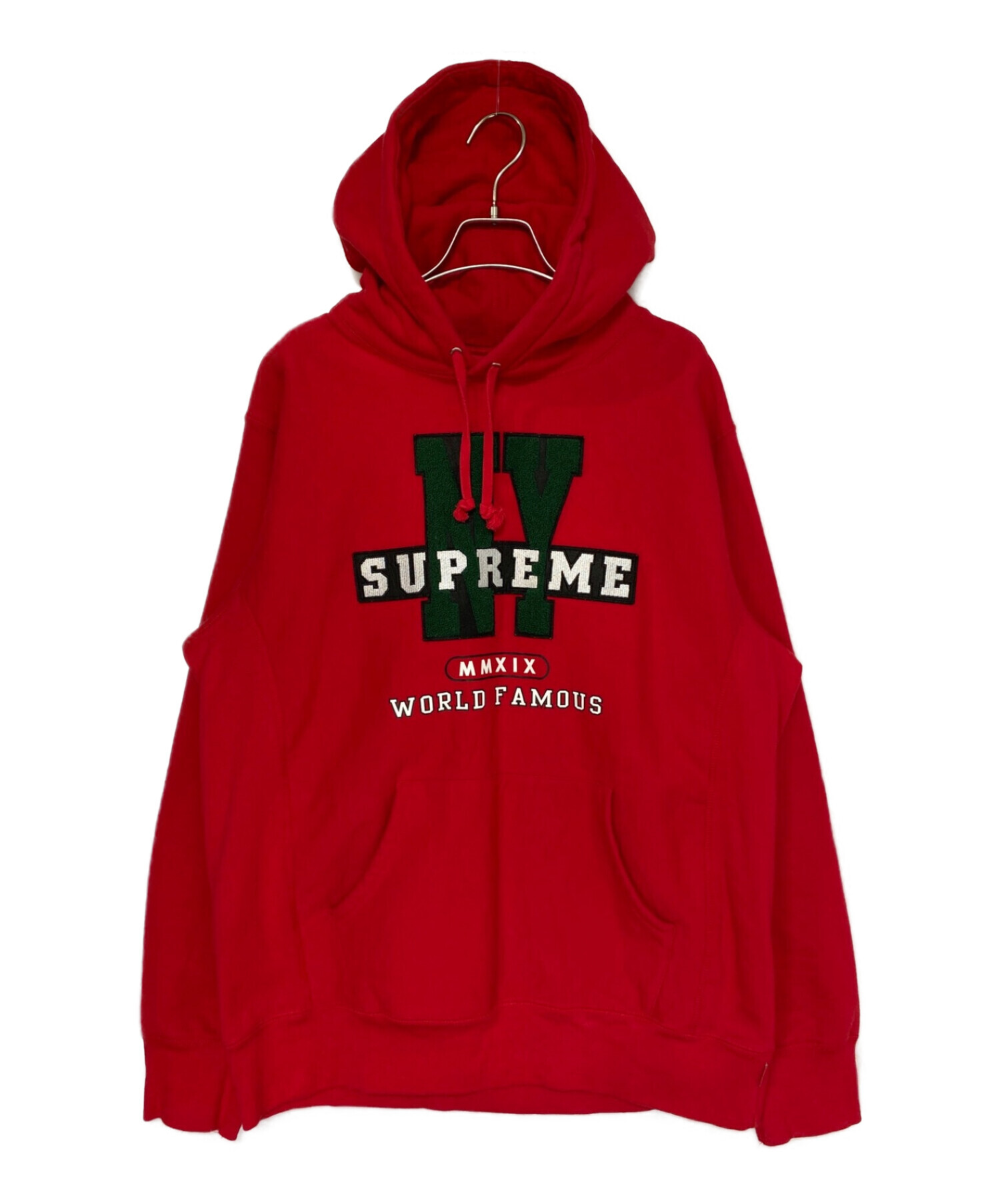 中古・古着通販】SUPREME (シュプリーム) NY Hooded Sweatshirt レッド 