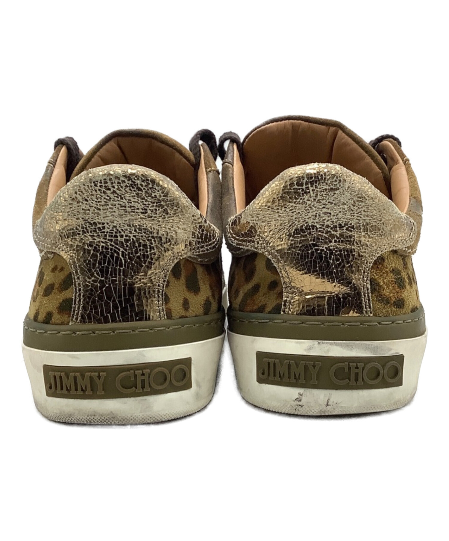 中古・古着通販】JIMMY CHOO (ジミーチュウ) レオパード柄 スニーカー 