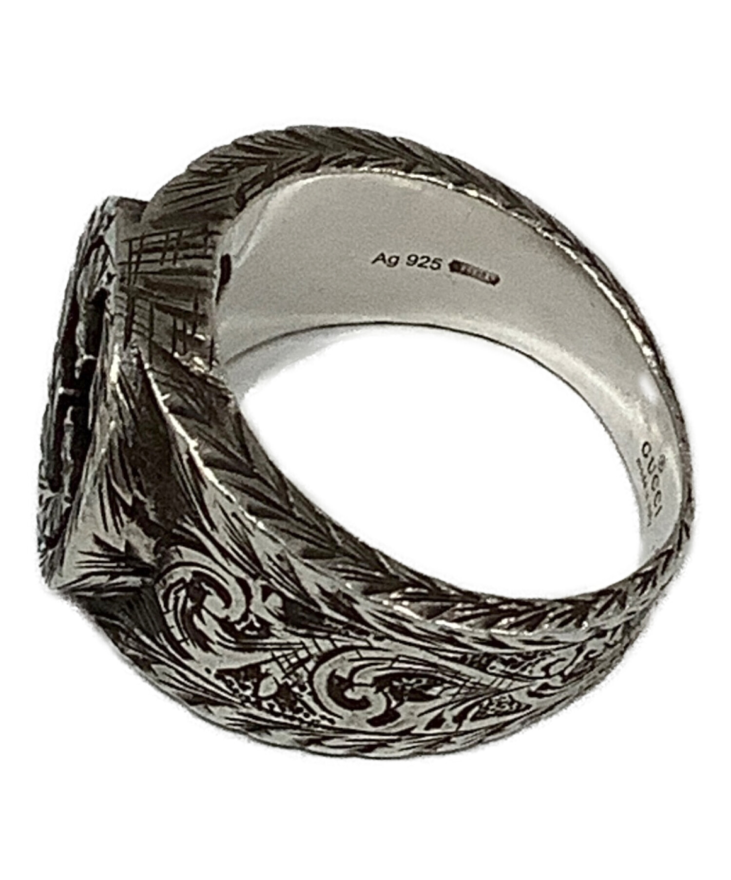 中古・古着通販】GUCCI (グッチ) インターロッキングG リング シルバー