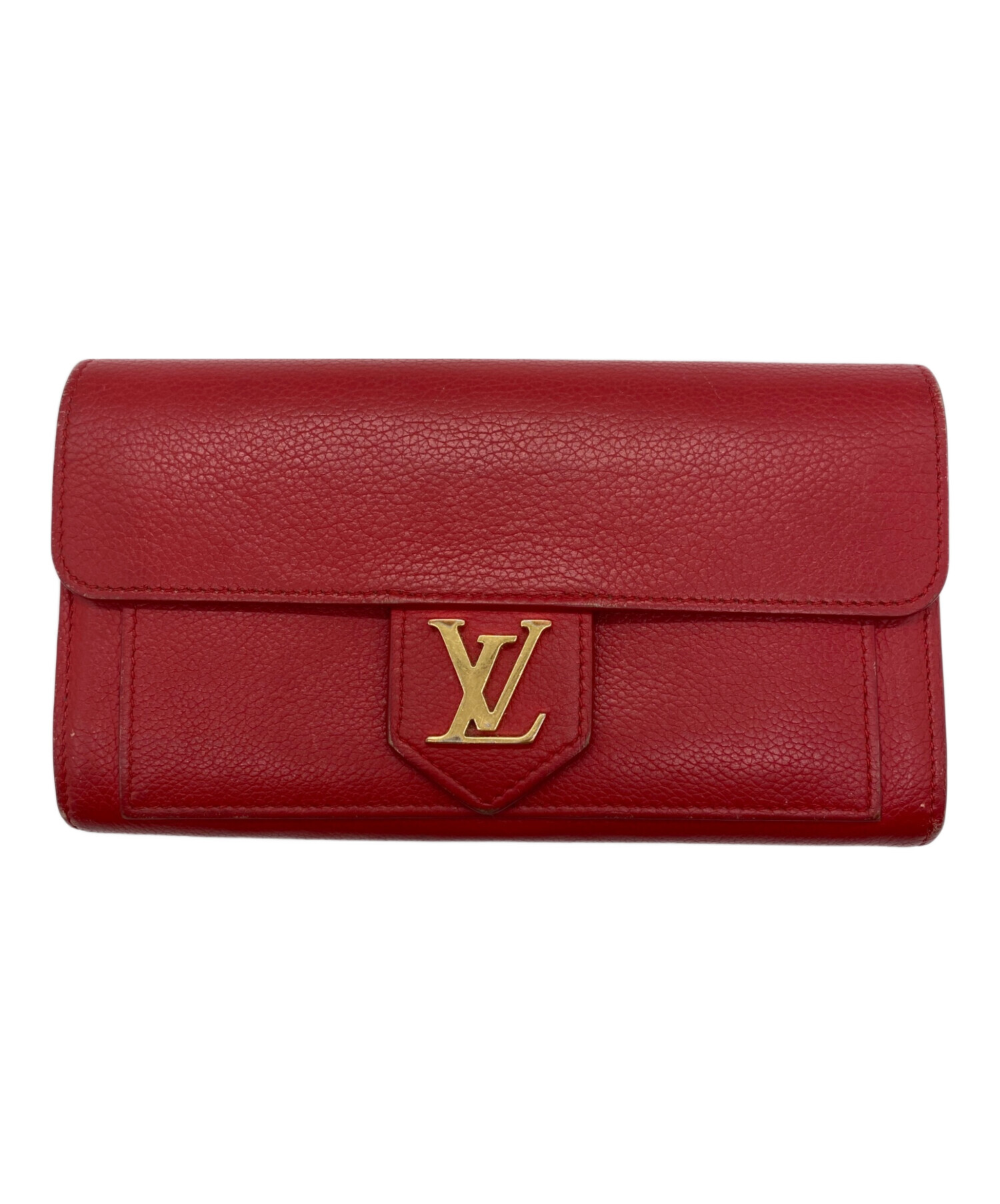 中古・古着通販】LOUIS VUITTON (ルイ ヴィトン) 長財布 レッド 