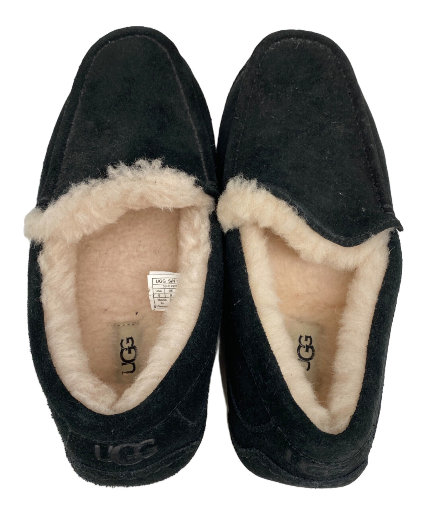 中古・古着通販】UGG (アグ) モカシンシューズ ブラック サイズ:27