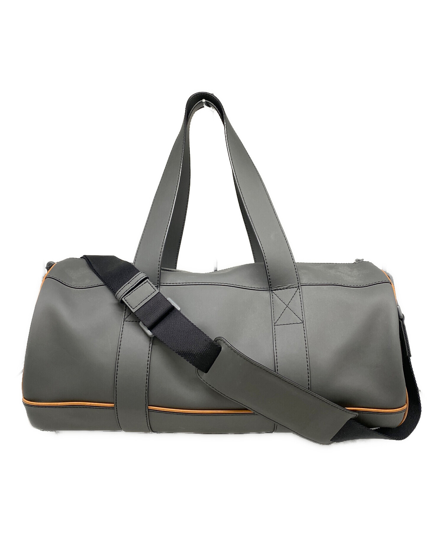 専用　BALLY　バリー　ミニボストンバッグ　ショルダーバッグ　2WAY　グレー 中古・古着通販】BALLY (バリー) ボストンバッグ グレー×ブラウン