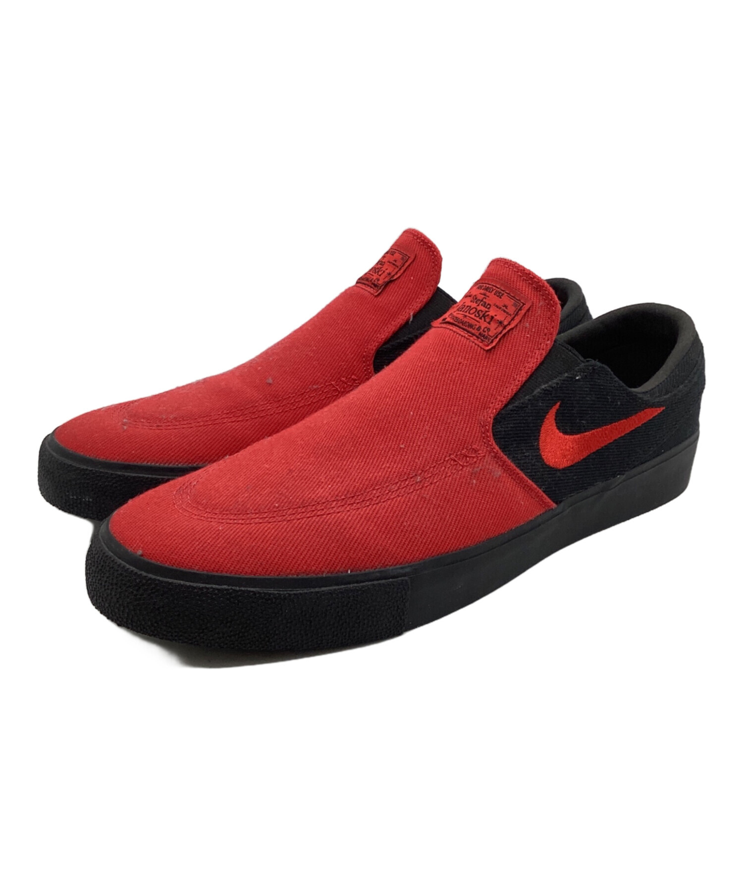 中古・古着通販】NIKE (ナイキ) スリッポン レッド×ブラック サイズ 