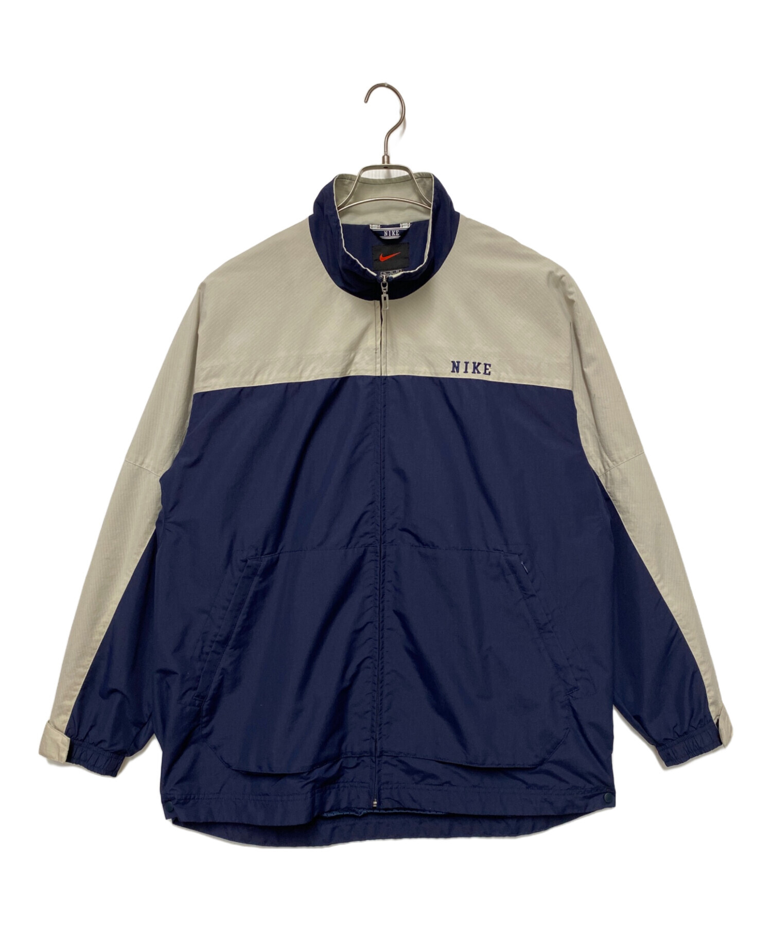 中古・古着通販】NIKE (ナイキ) ジャケット ネイビー×ベージュ サイズ