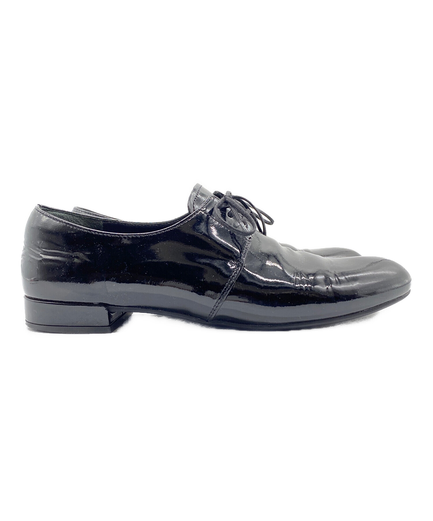 中古・古着通販】PRADA (プラダ) エナメルレースアップシューズ 