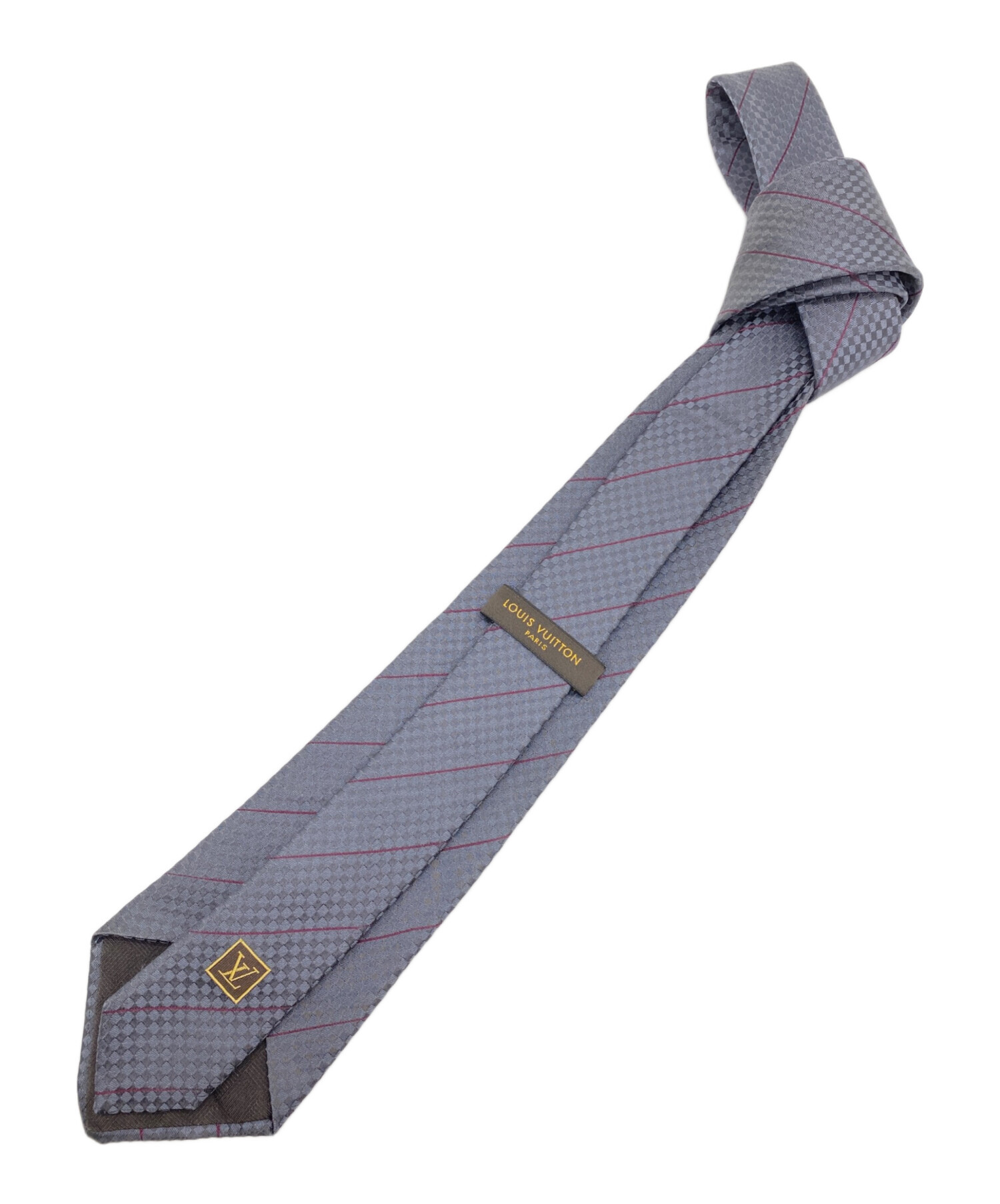 中古・古着通販】LOUIS VUITTON (ルイ ヴィトン) ネクタイ グレー  