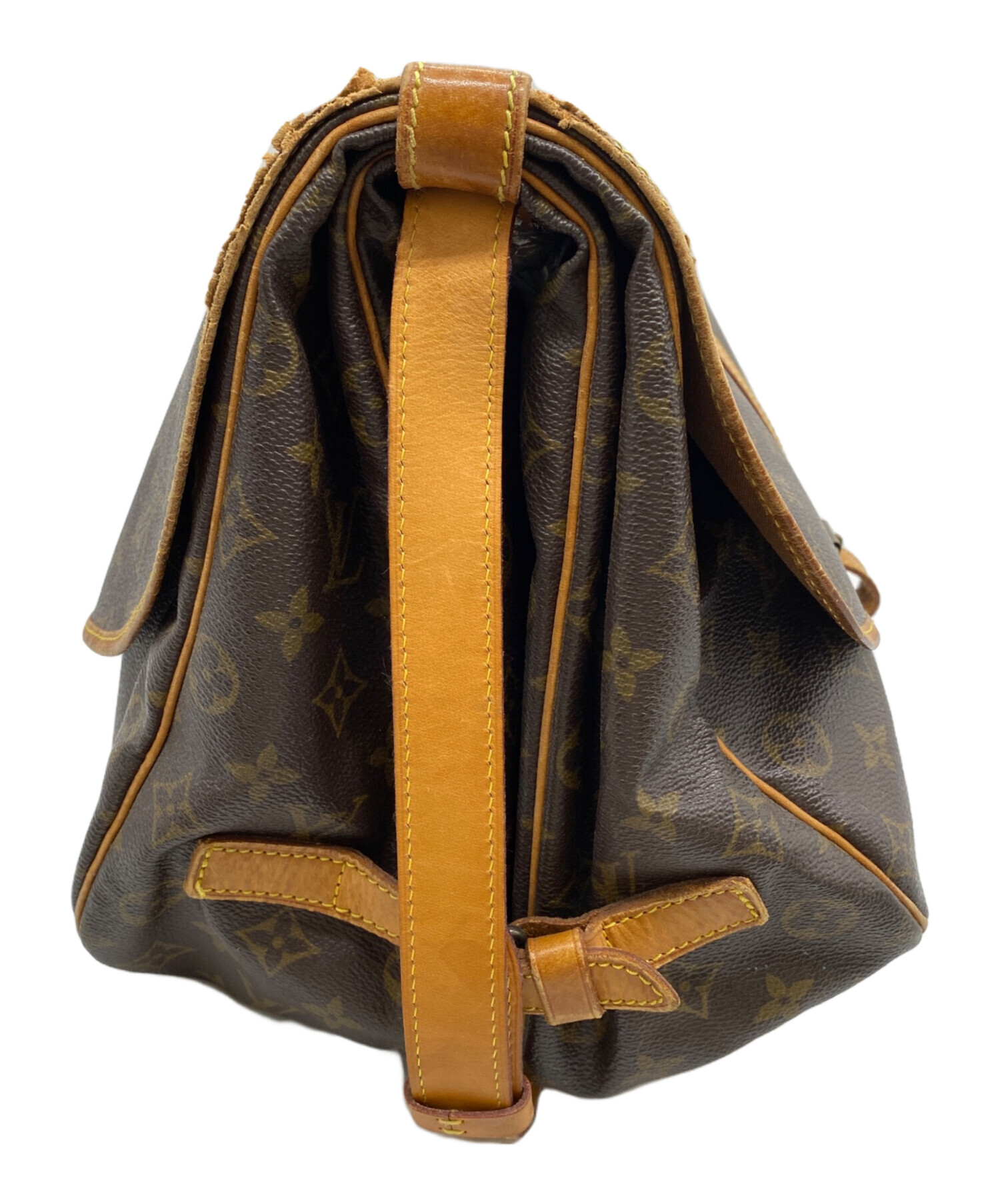 Louis Vuitton ショルダーバッグ ダークブラウン 中古・古着通販】LOUIS VUITTON (ルイ ヴィトン) LOUIS VUITTON