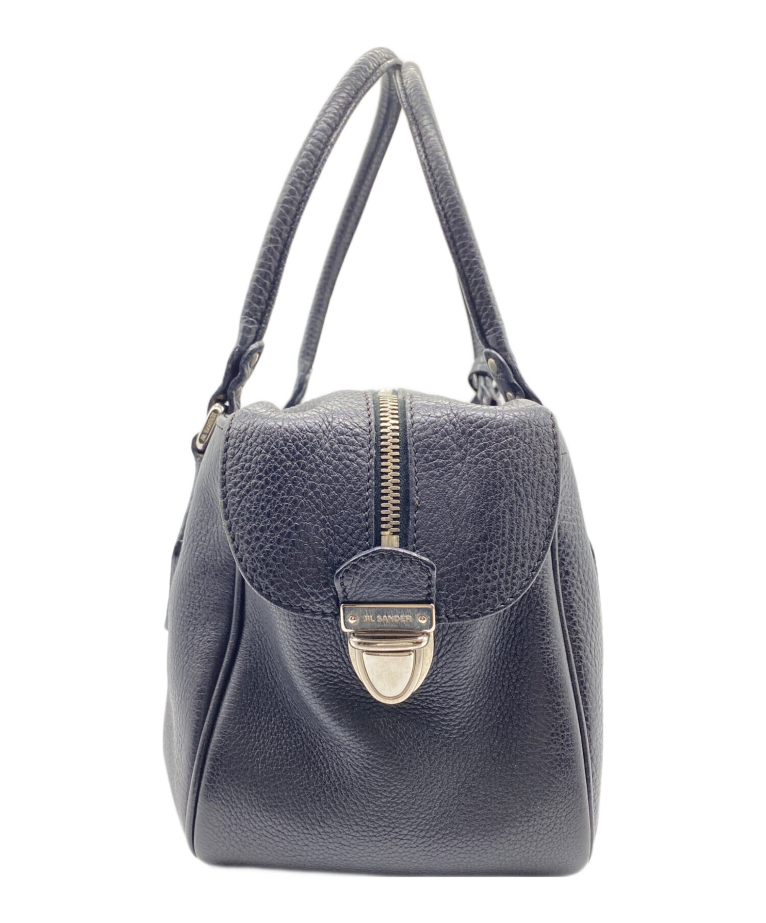 た*け様 新品　人気モデル　ジルサンダー　リサイクル　ポリアミド　パファー　ジャ 中古・古着通販】JIL SANDER (ジルサンダー) ハンドレザーバッグ