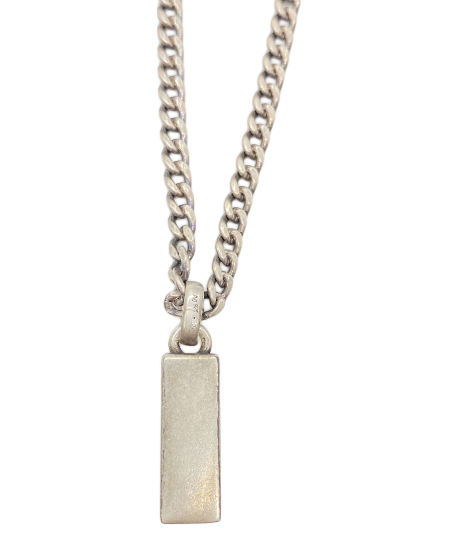 中古・古着通販】GUCCI (グッチ) ロゴプレートネックレス｜ブランド