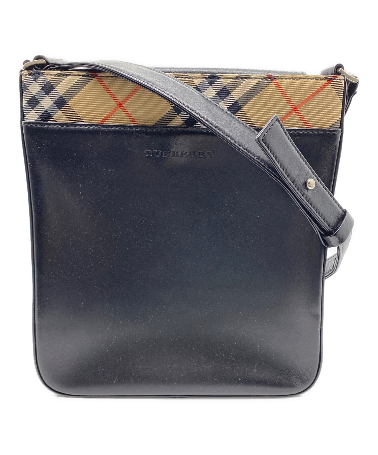 BURBERRY LONDON ショルダーバッグ ノバチェック ブラック 美品