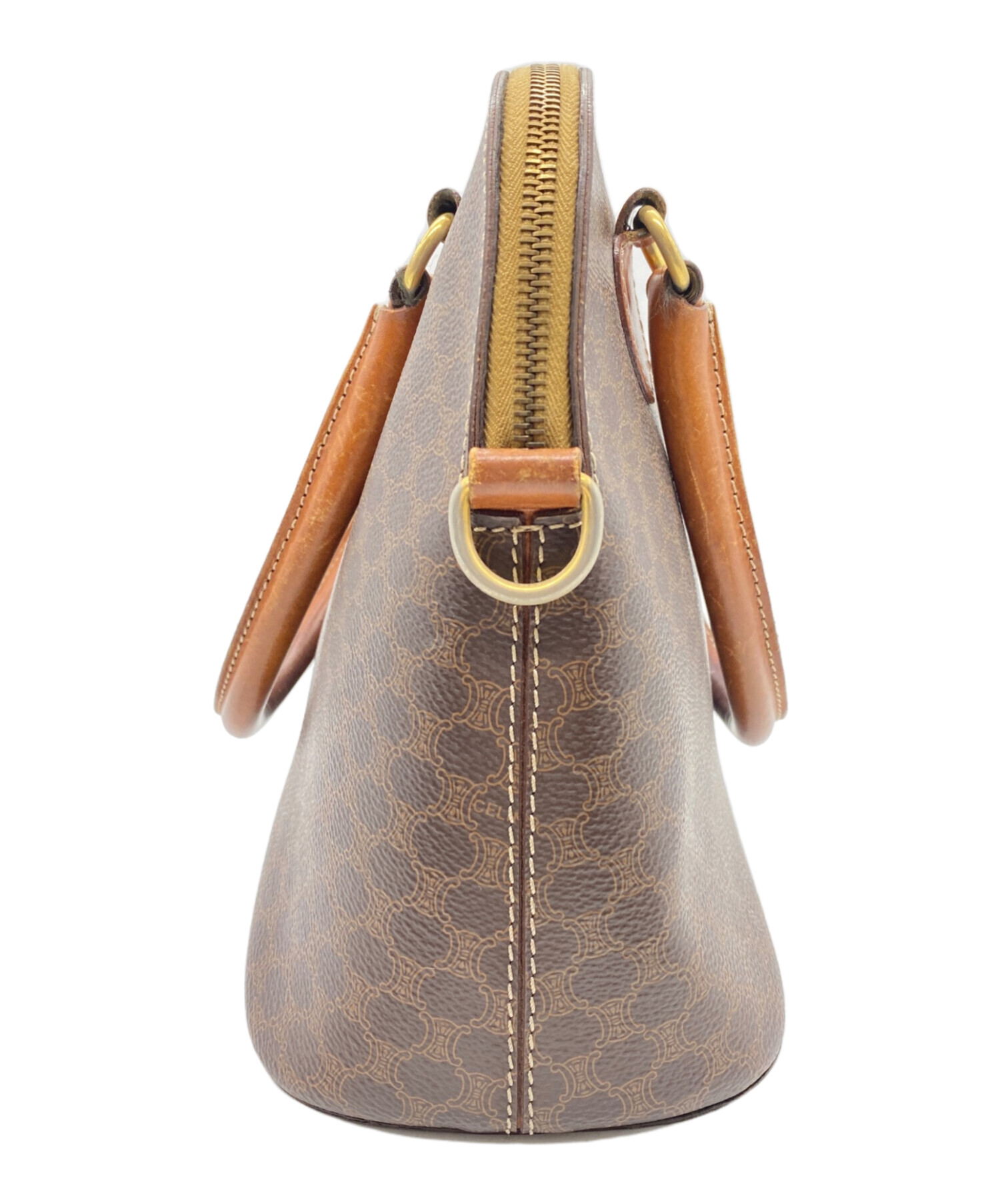 中古・古着通販】CELINE (セリーヌ) マカダム柄ボリード型ハンドバッグ