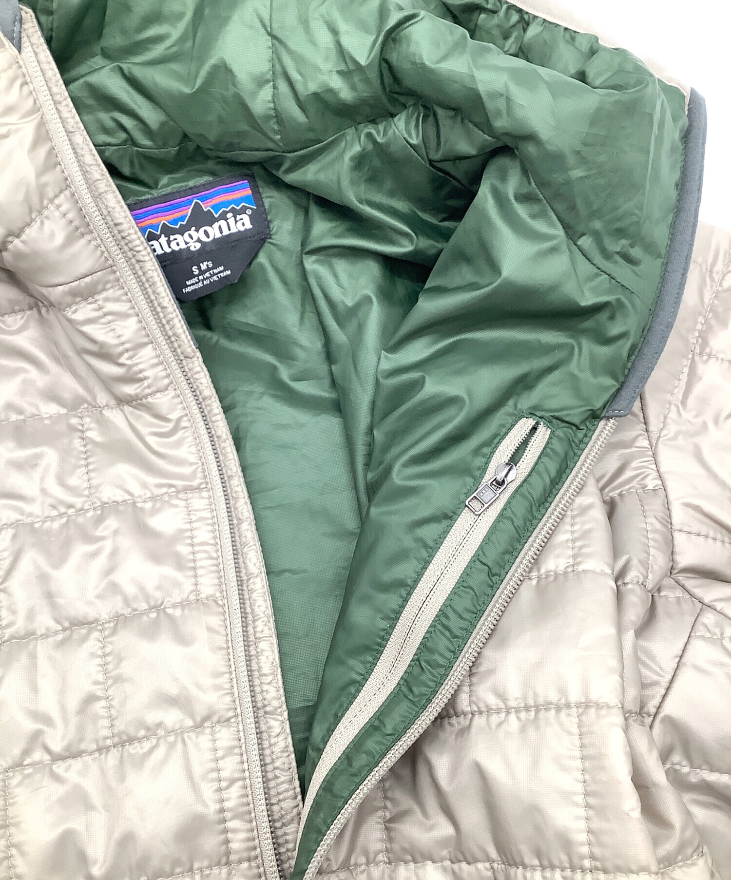 patagonia M ライムグリーン ナノパフフーディ patagonia M ライムグリーン ナノパフフーディ patagonia M