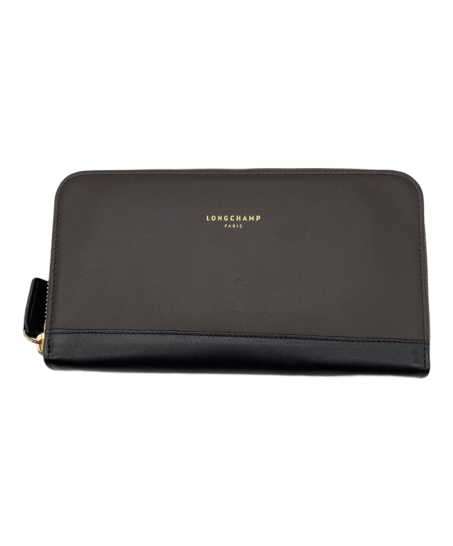 中古・古着通販】LONGCHAMP (ロンシャン) 長財布 ブラウン｜ブランド 