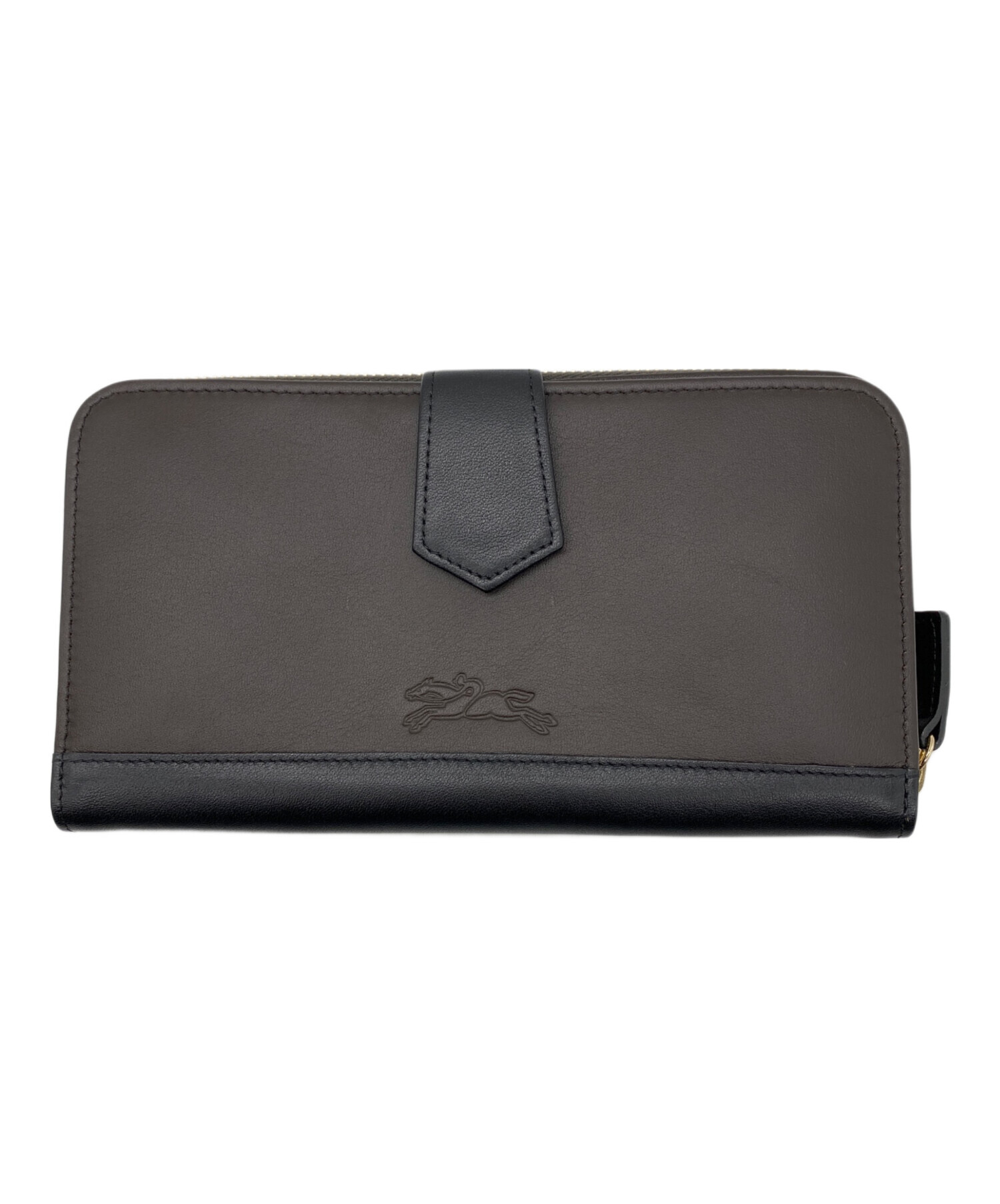 中古・古着通販】LONGCHAMP (ロンシャン) 長財布 ブラウン｜ブランド