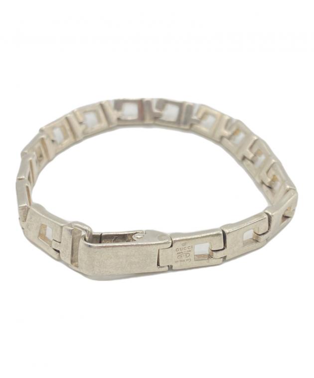 中古・古着通販】GUCCI (グッチ) チェーンブレスレット シルバー 
