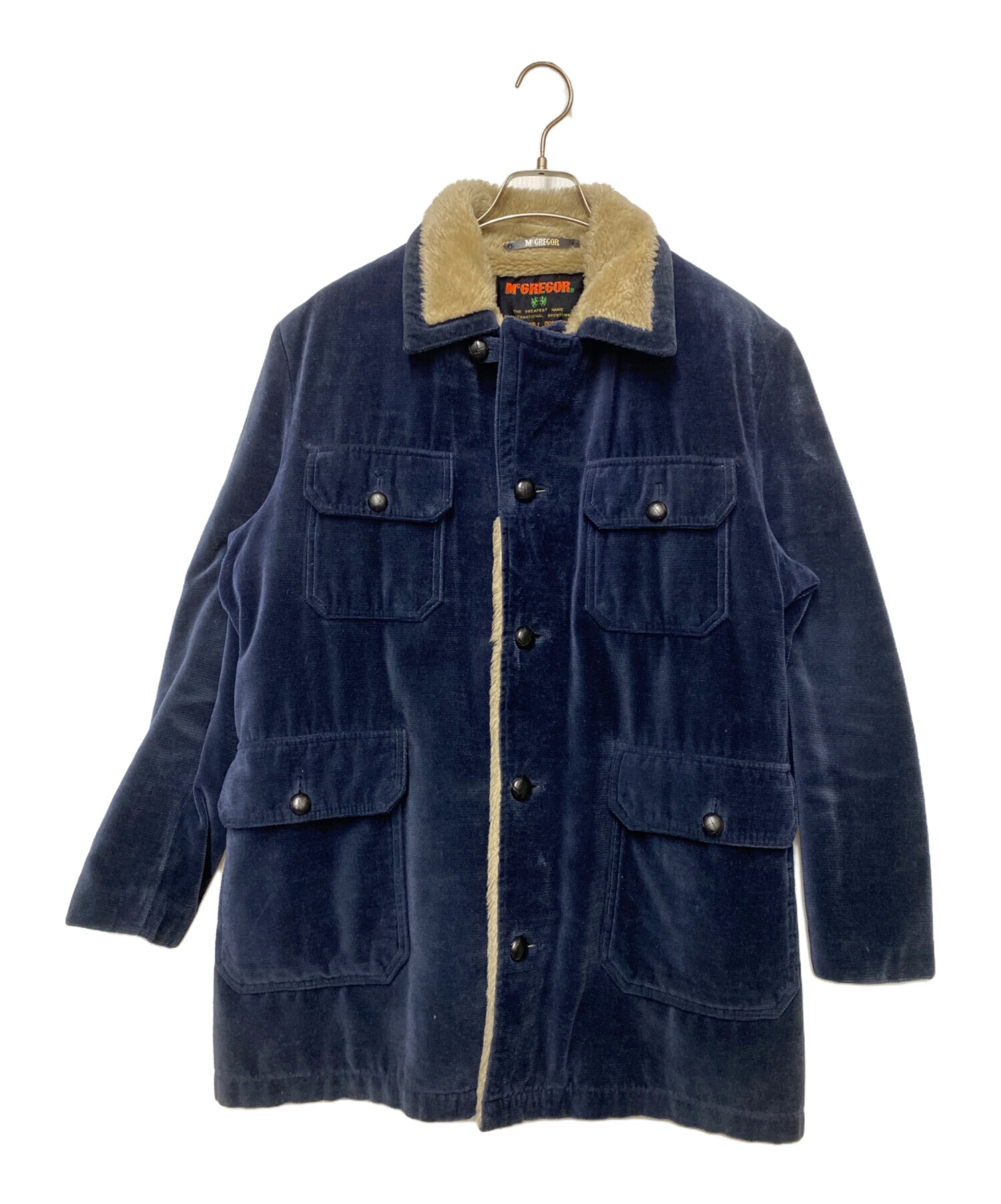 中古・古着通販】McGREGOR (マクレガー) ボアジャケット ネイビー