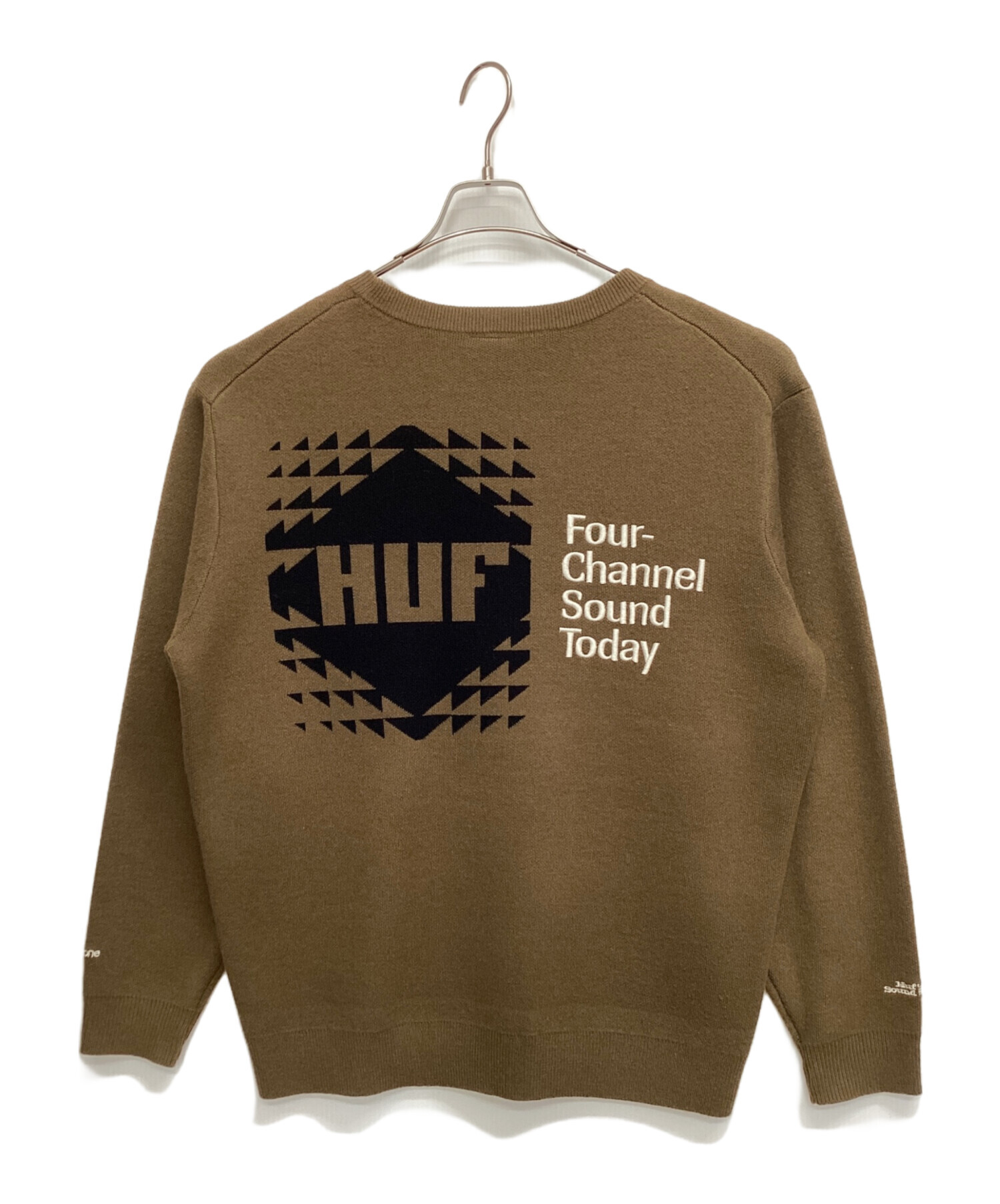 中古・古着通販】HUF (ハフ) ニット オリーブ サイズ:L｜ブランド 
