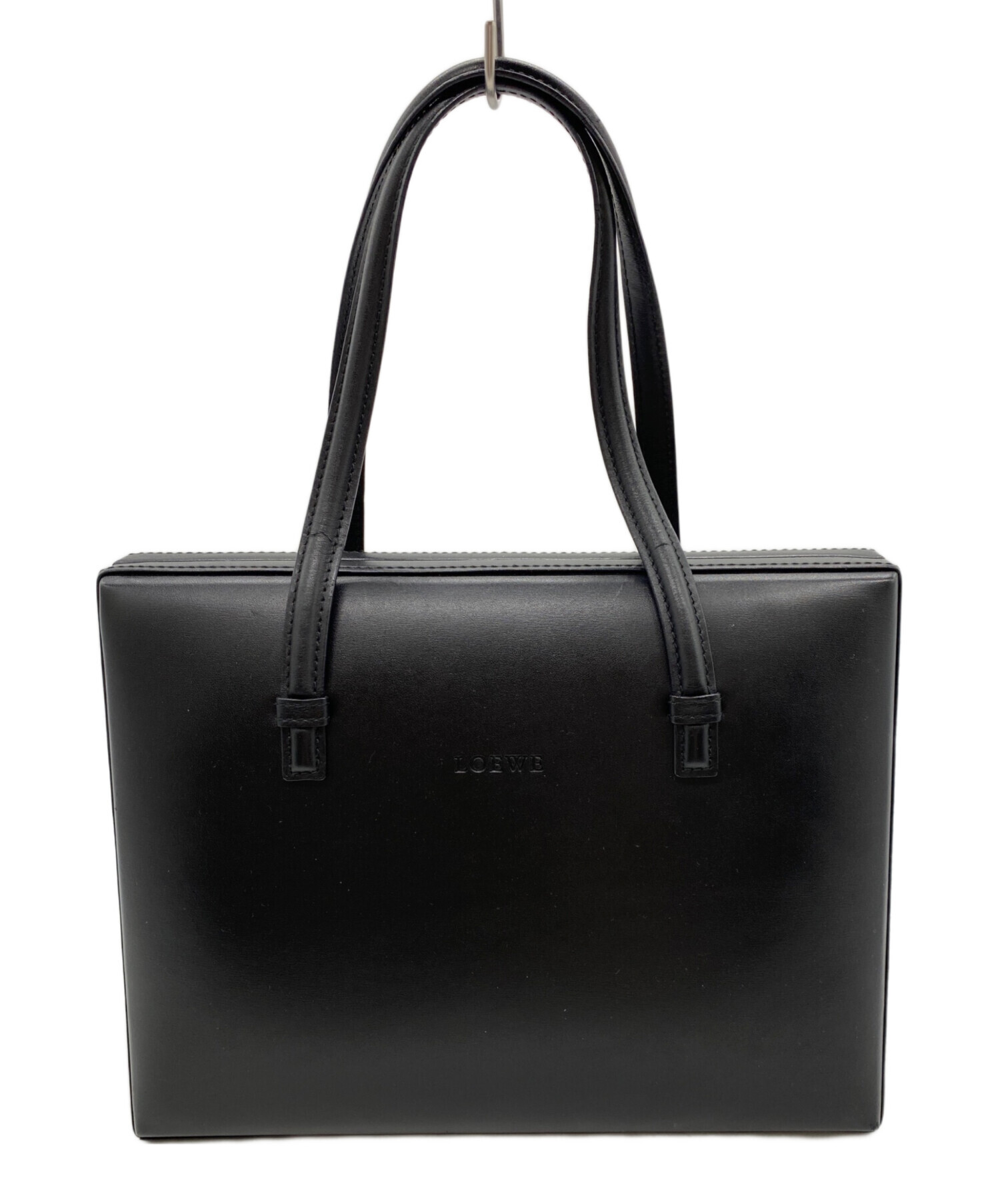 【LOEWE】ハンドバッグ ヴィンテージ 黒 フォーマル 中古・古着通販】LOEWE (ロエベ) ハンドバッグ ブラック｜ブランド