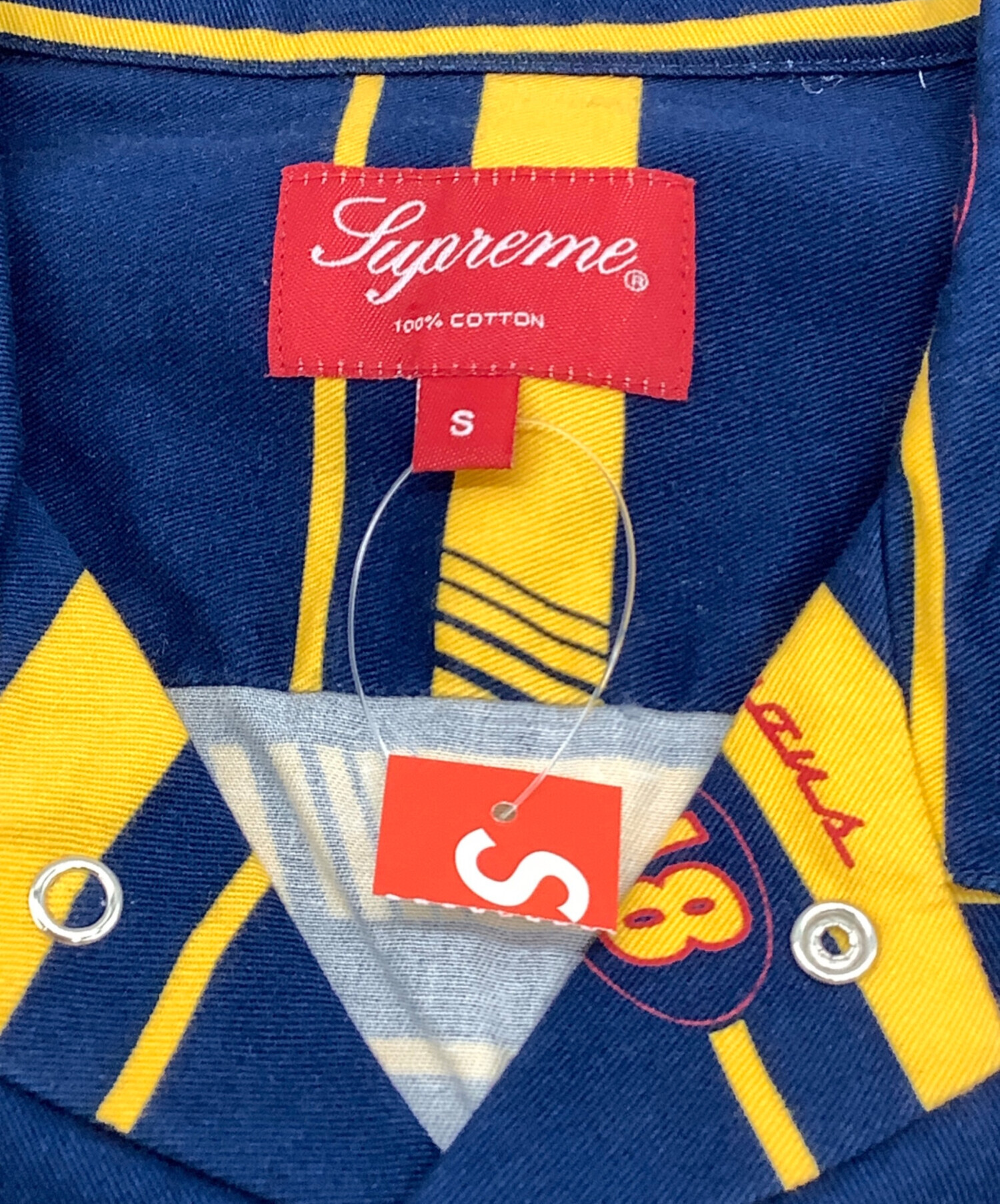 中古・古着通販】SUPREME (シュプリーム) Striped Racing Work Shirt  