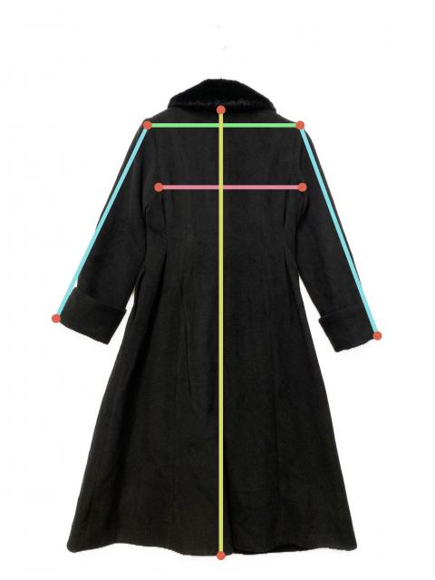 中古・古着通販】Riu (リウ) ロングコート ブラック サイズ:Free 