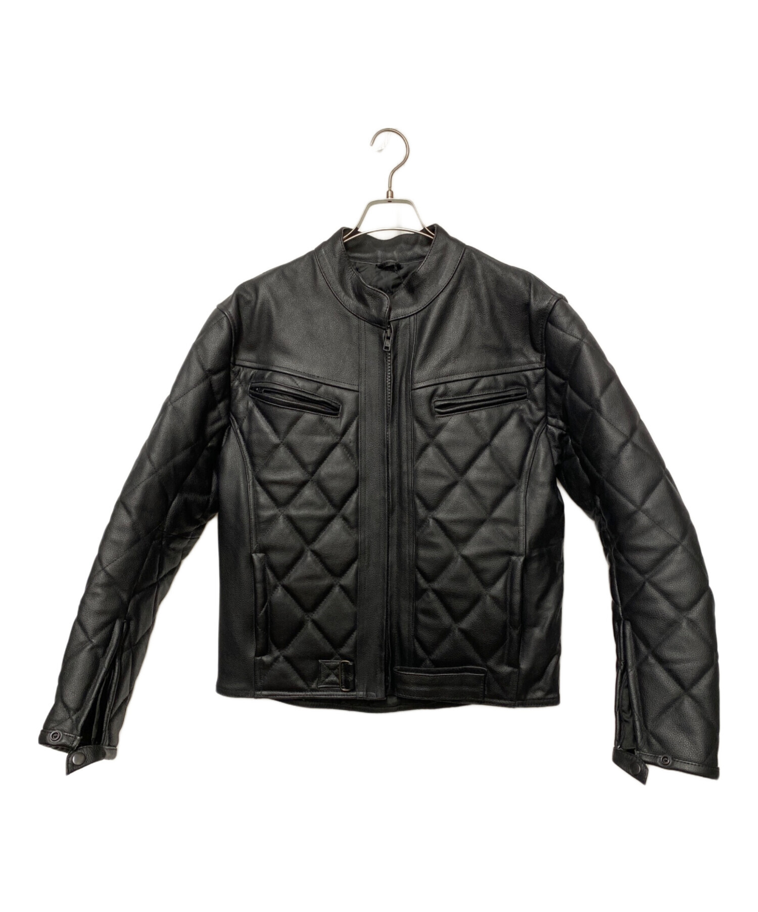 中古・古着通販】GENUINE LEATHER (ジェニュインレザー) ライダース