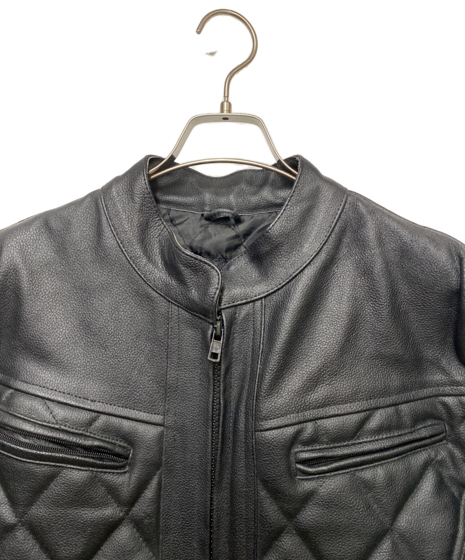 ライダースジャケットGENUINE Leather 【本革】 中古・古着通販】GENUINE LEATHER (ジェニュインレザー) ライダース