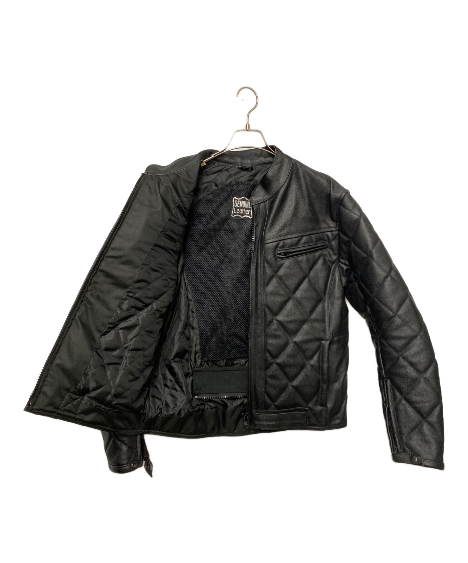 中古・古着通販】GENUINE LEATHER (ジェニュインレザー) ライダース