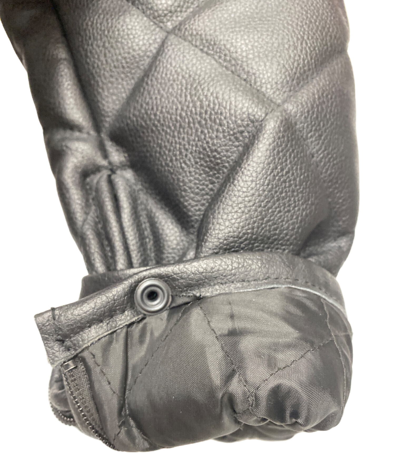 中古・古着通販】GENUINE LEATHER (ジェニュインレザー) ライダース