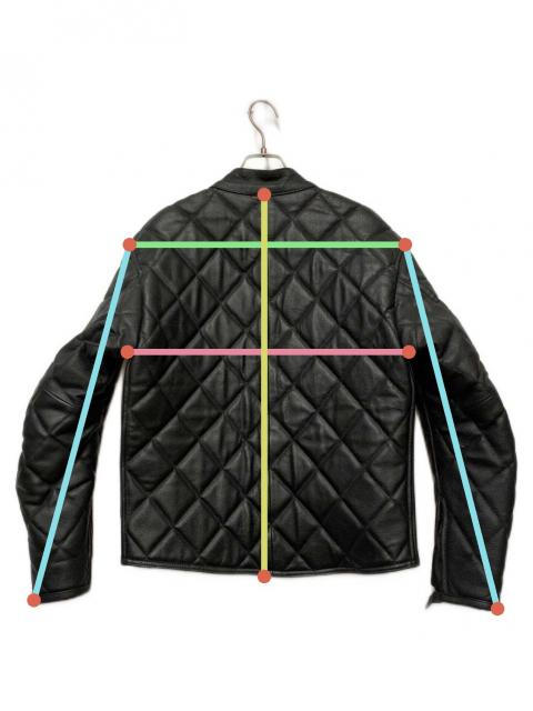ライダースジャケットGENUINE Leather 【本革】 中古・古着通販】GENUINE LEATHER (ジェニュインレザー) ライダース