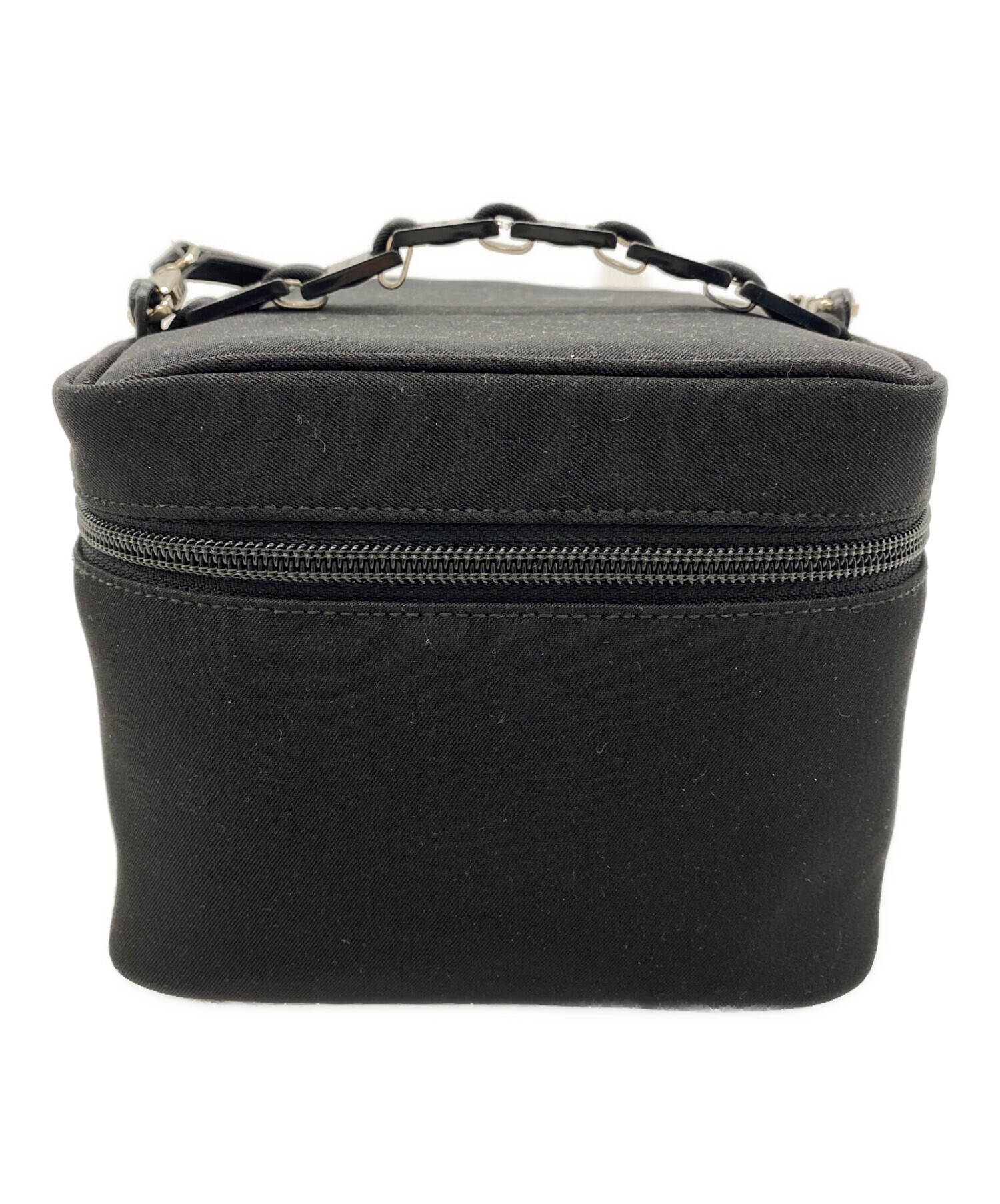 中古・古着通販】Ferragamo (フェラガモ) バニティーバック ブラック 