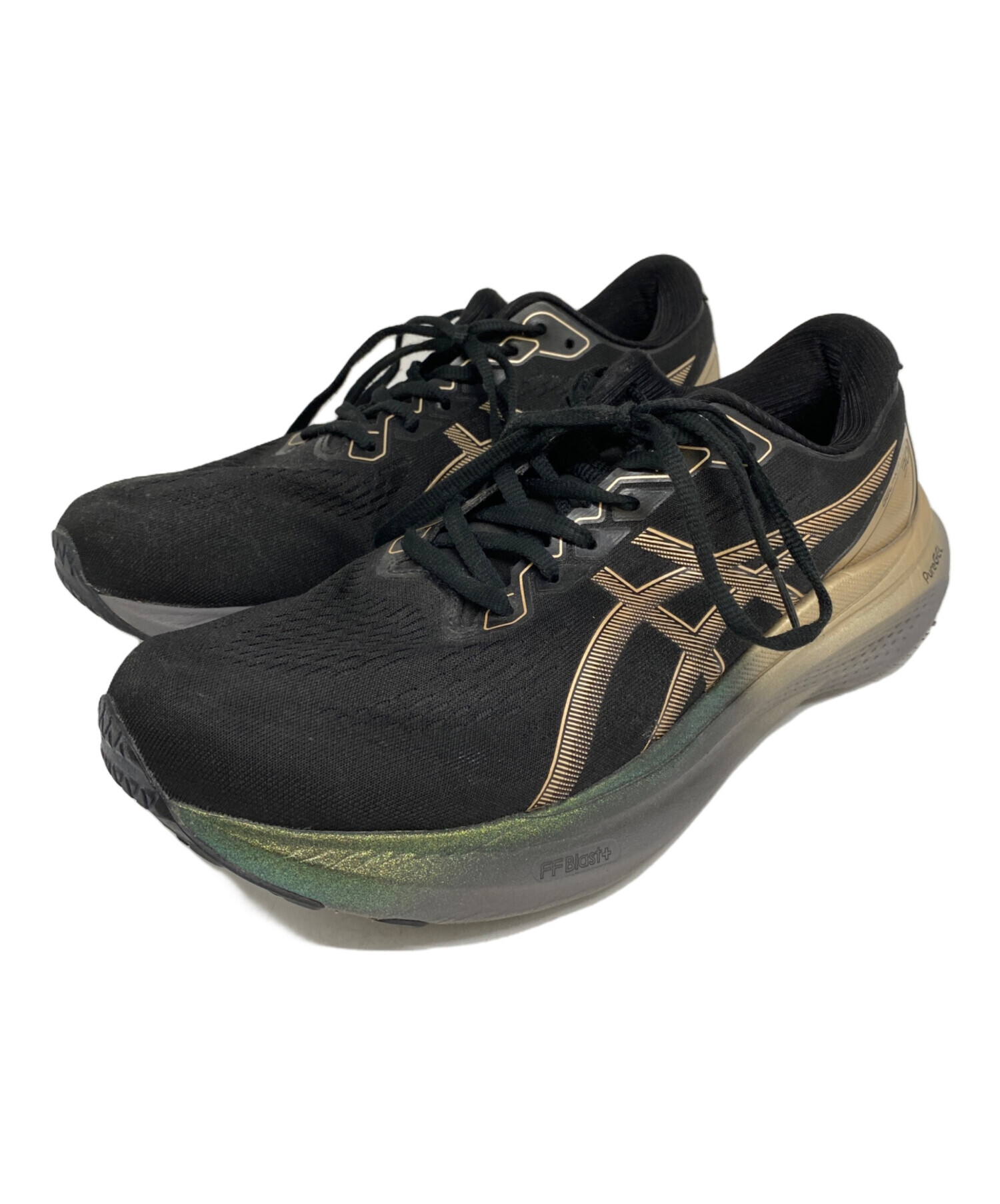 asics アシックス スニーカー メンズ 【古着】【中古】 中古・古着通販】asics (アシックス) ランニングシューズ ブラック