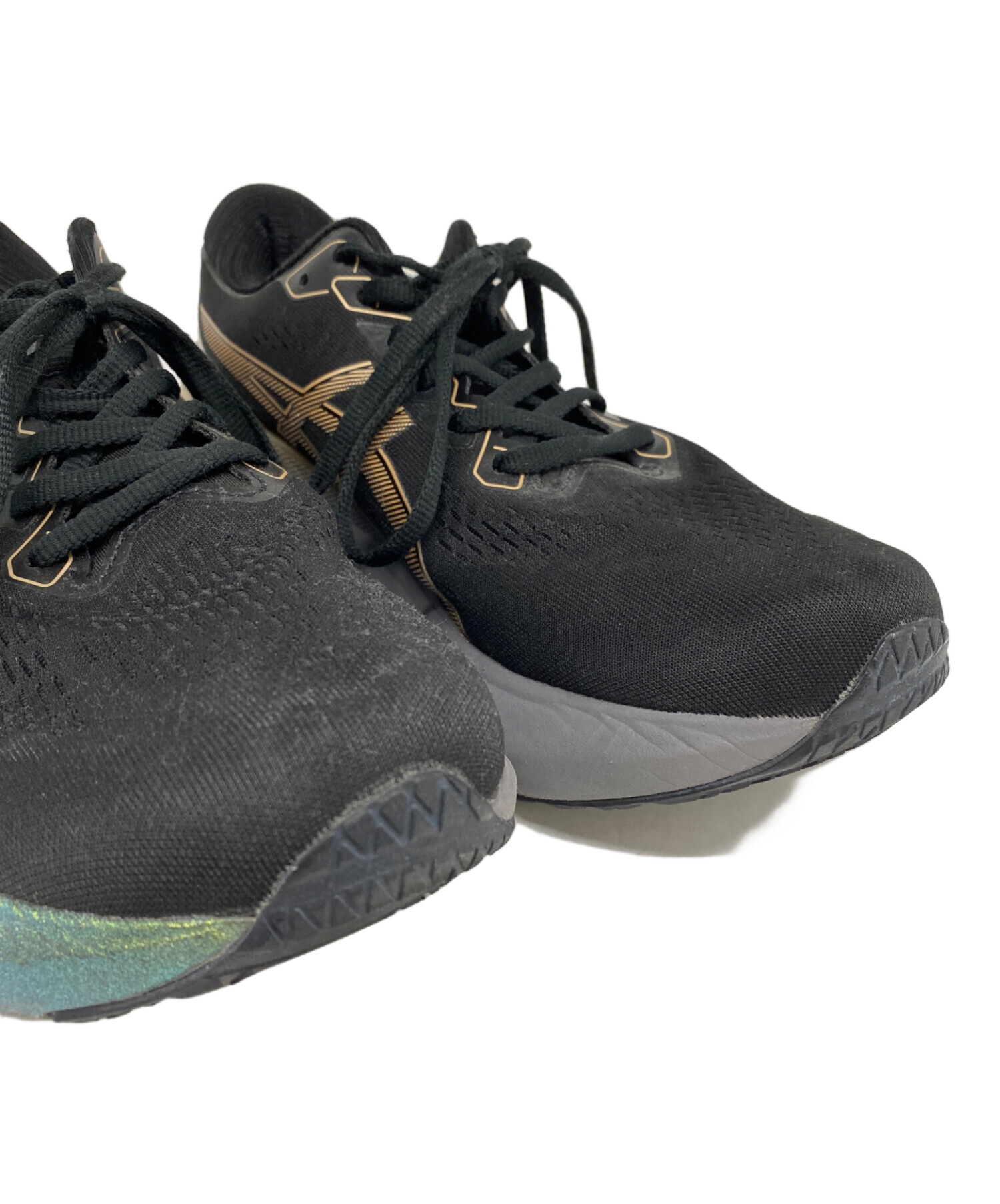 中古・古着通販】asics (アシックス) ランニングシューズ ブラック