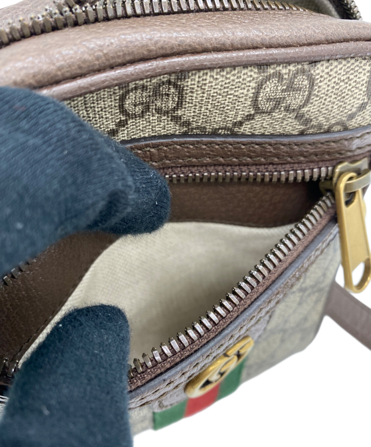 中古・古着通販】GUCCI (グッチ) ショルダーバッグ ベージュ×ブラウン