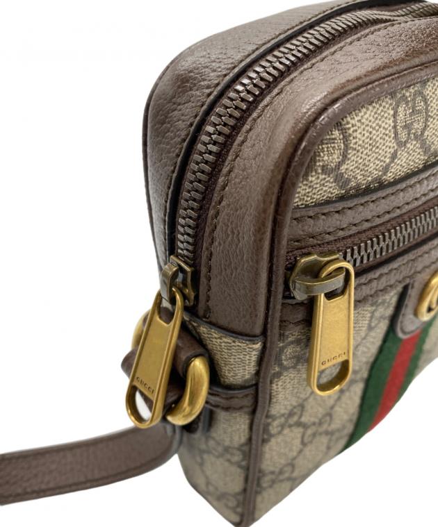 中古・古着通販】GUCCI (グッチ) ショルダーバッグ ベージュ×ブラウン