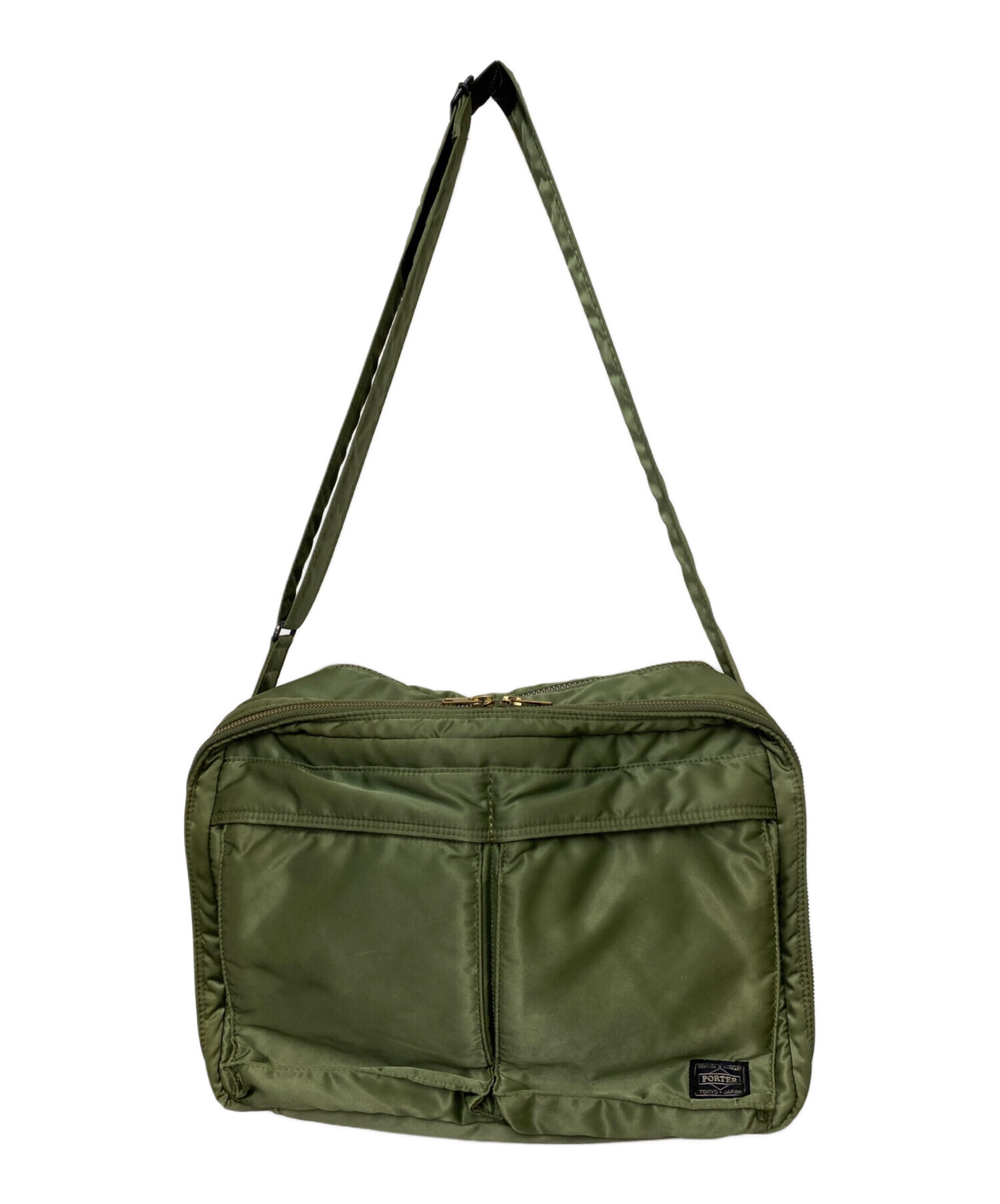 中古・古着通販】PORTER (ポーター) ショルダーバッグ オリーブ 