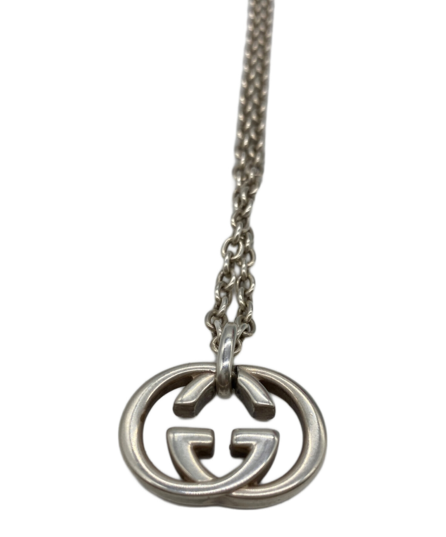中古・古着通販】GUCCI (グッチ) インターロッキングネックレス G