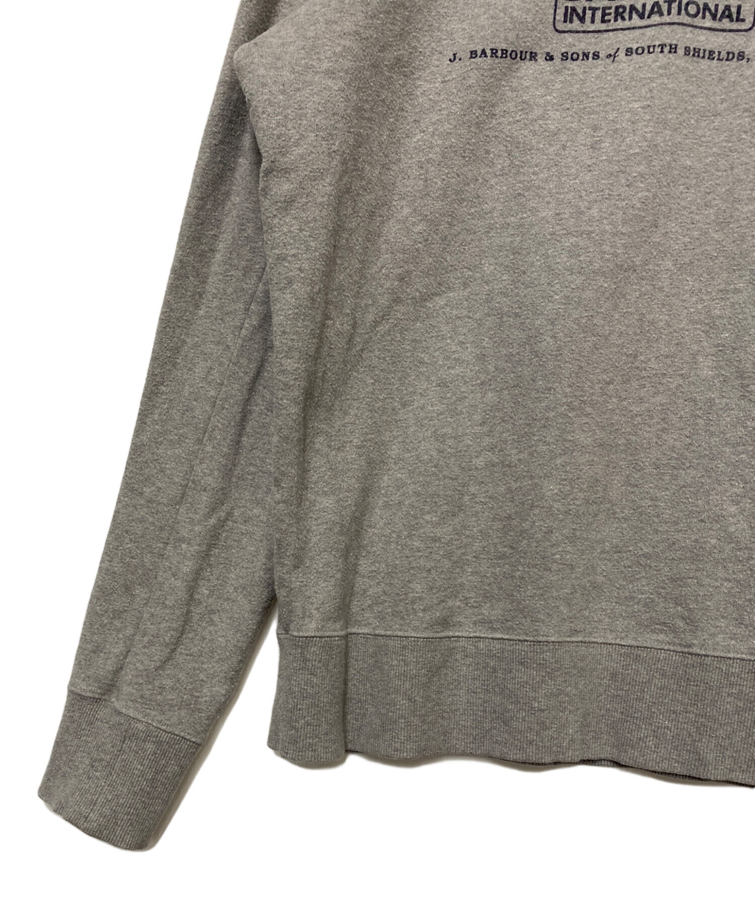 中古・古着通販】Barbour (バブアー) Barbour スウェット グレー 中古・古着通販】Barbour (バブアー) Barbour スウェット グレー