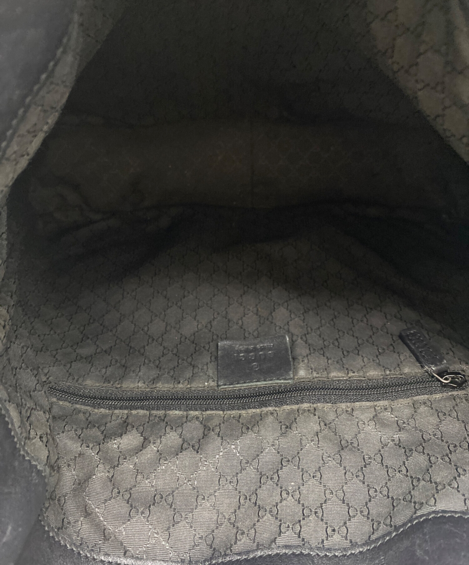 中古・古着通販】GUCCI (グッチ) バンブーショルダーバッグ ブラック