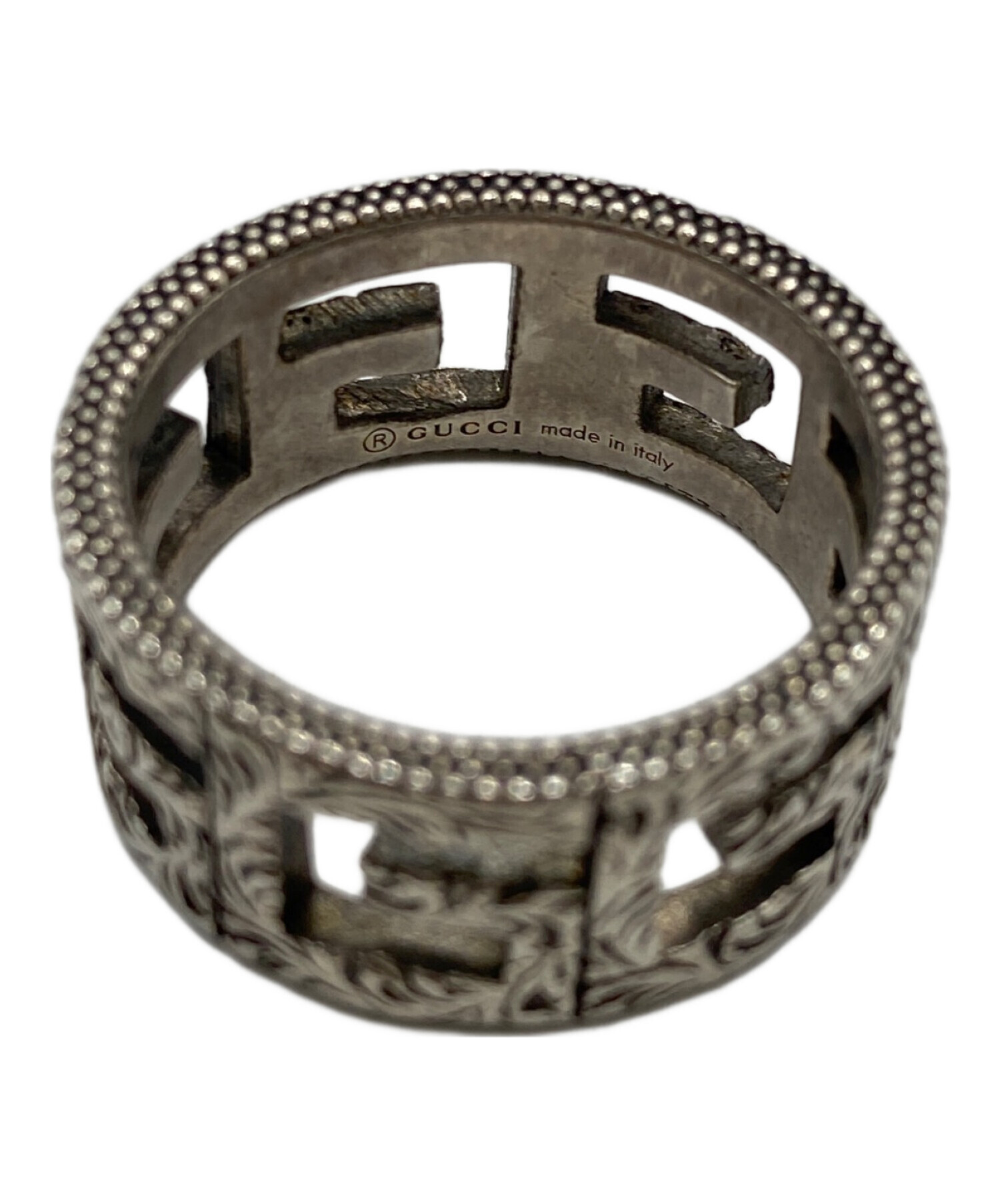 中古・古着通販】GUCCI (グッチ) リング シルバー サイズ:21号 