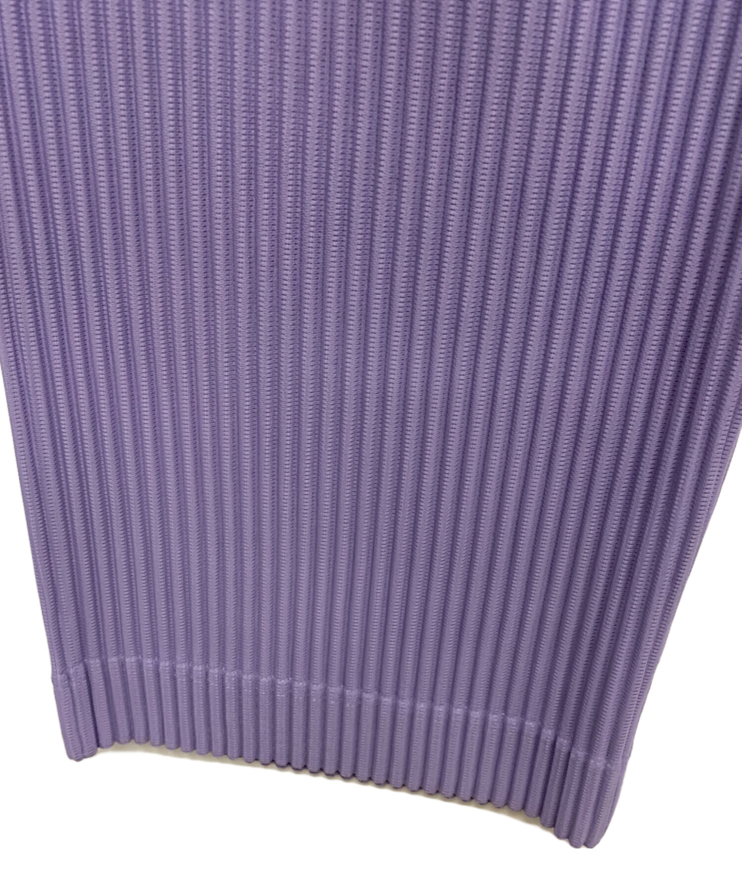 新品タグ付 HOMME PLISSÉ オムプリッセ プリーツパンツ パープル紫 美品 オム プリッセ イッセイミヤケ プリーツパンツ パープル